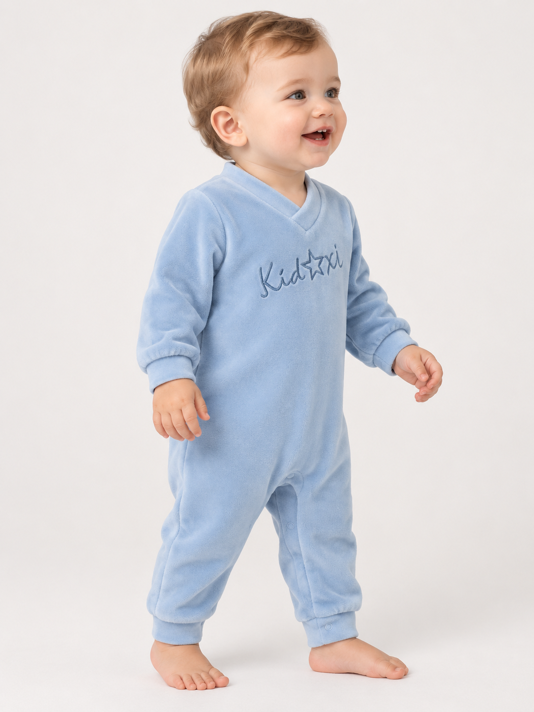Kadife Erkek Bebek Tulum