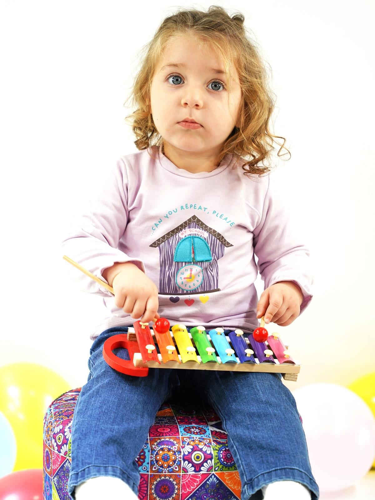 KD21193.Kız Sweatshirt Pantolon Takım 3-6/6-9/9-12/18-24 AY