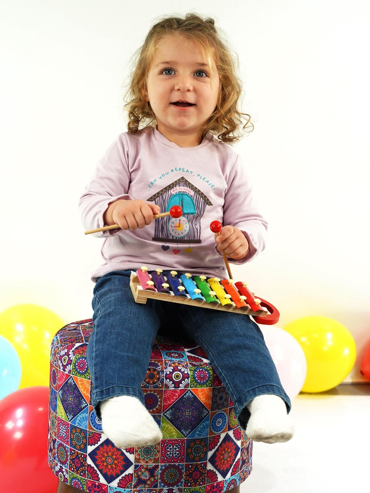 KD21193.Kız Sweatshirt Pantolon Takım 3-6/6-9/9-12/18-24 AY