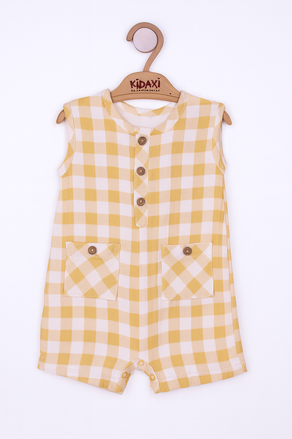 KD43034.Müslin Desenli Barbatöz 3-6/6-9/9-12AY