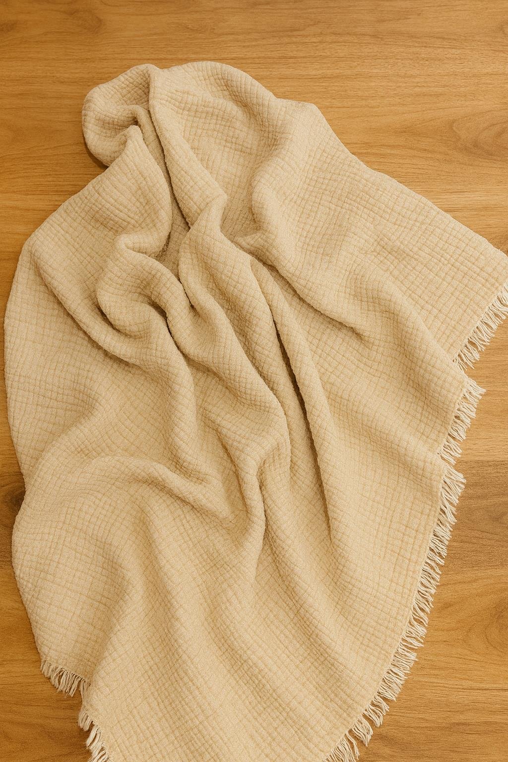 KD51063 - Elyaflı Müslin Battaniye 100x120 cm