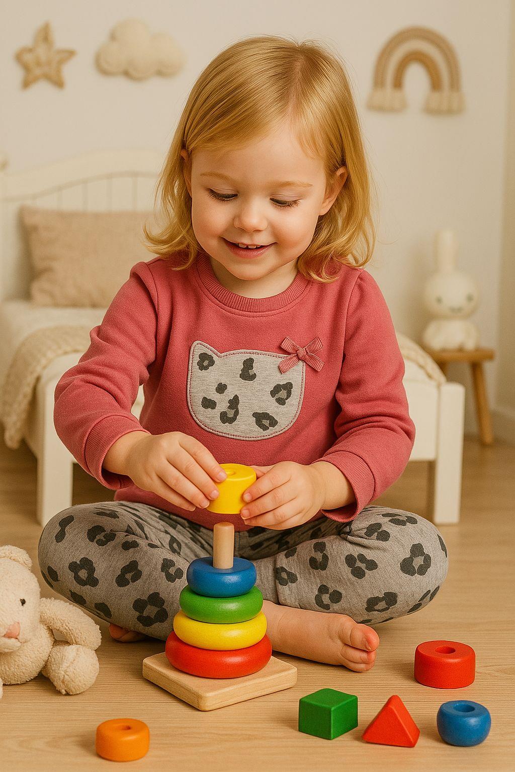 Pamuklu Nakışlı Sweat Patiksiz Alt 2li Pembe  Bebe Takım