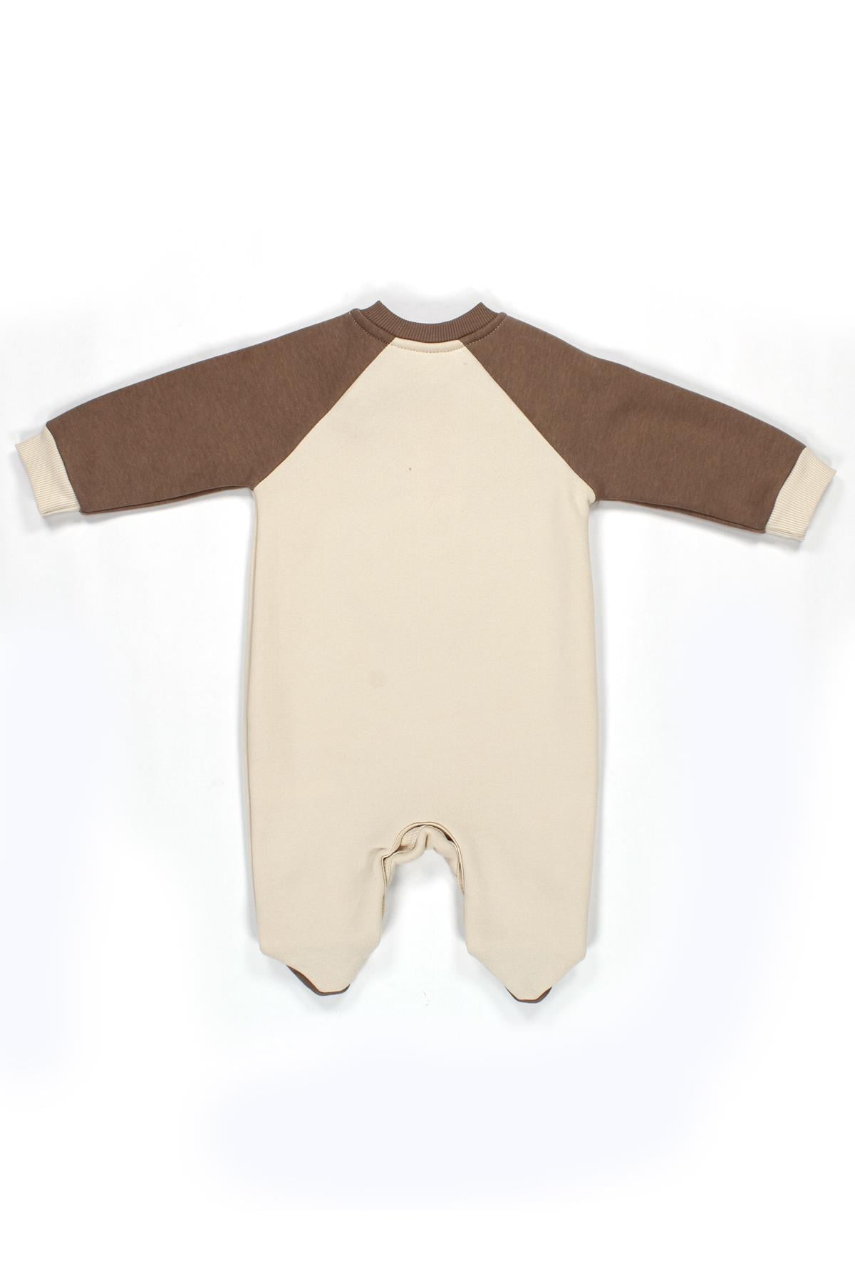 Reglan Kol 3 İplik Patikli Bebek Tulum