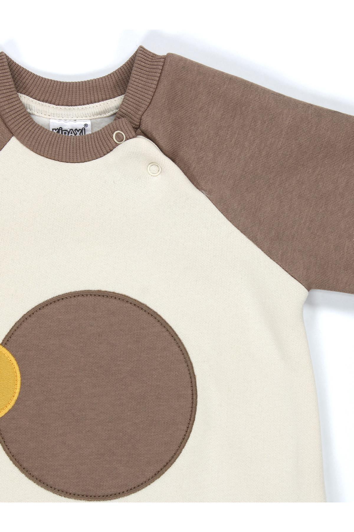Reglan Kol 3 İplik Patikli Bebek Tulum