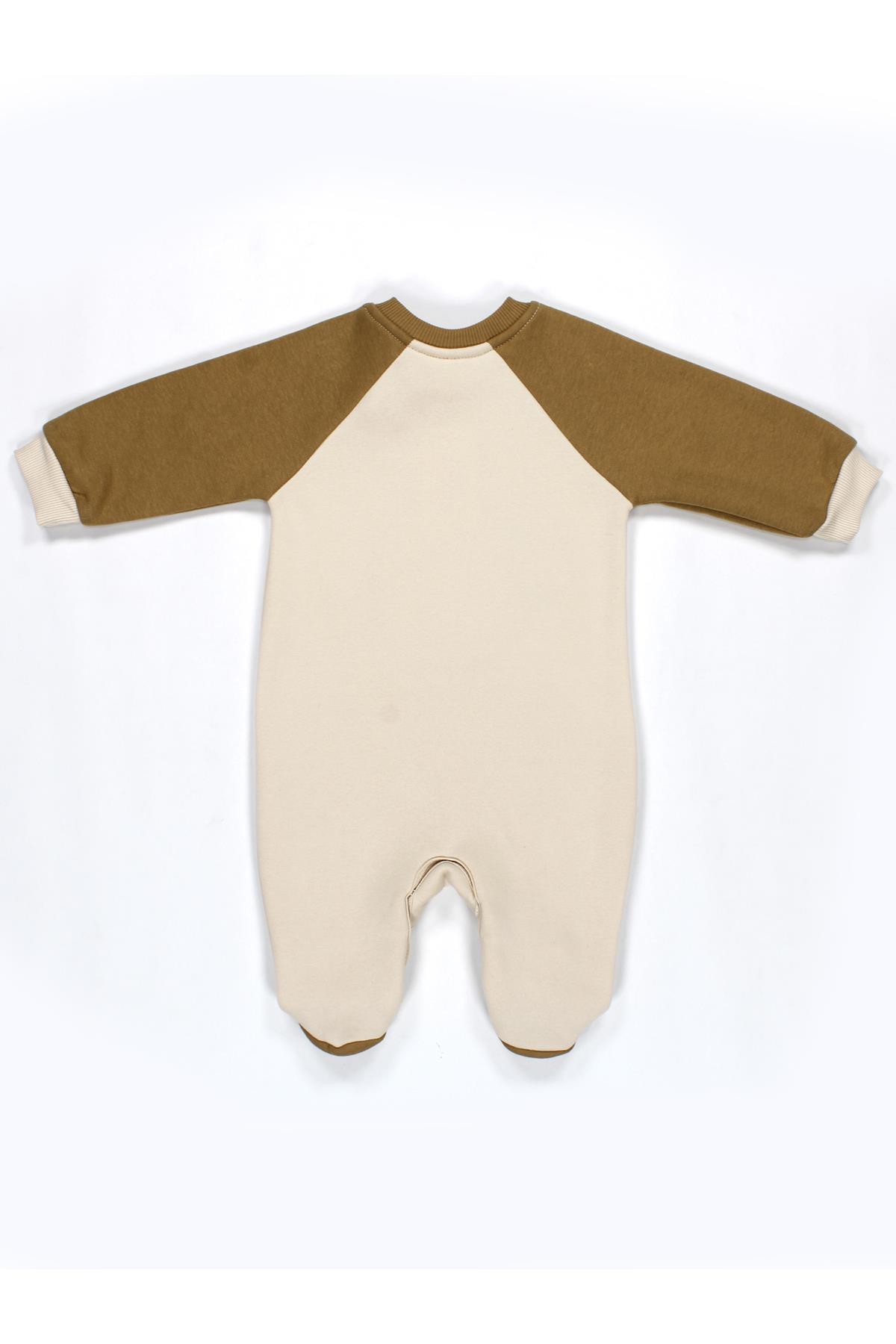 Reglan Kol 3 İplik Patikli Bebek Tulum