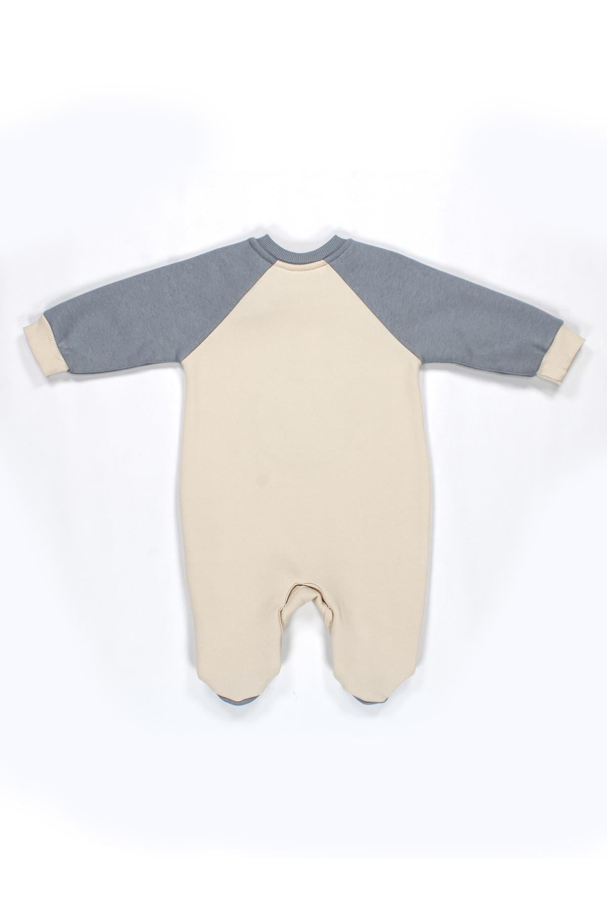 Reglan Kol 3 İplik Patikli Bebek Tulum
