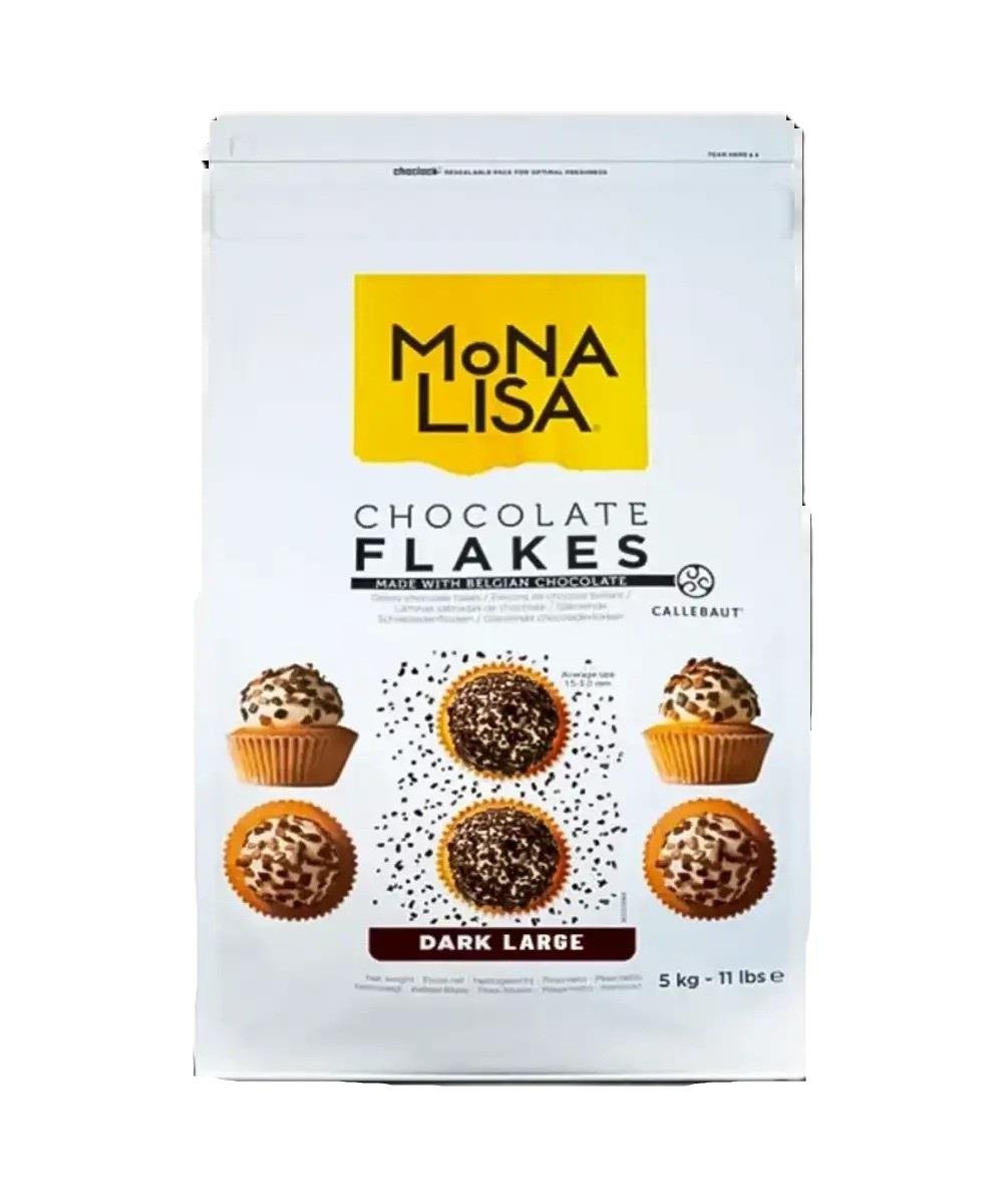 Callebaut Monalisa Chocolate Flakes Parçaları Split Small Bitter 5 KG