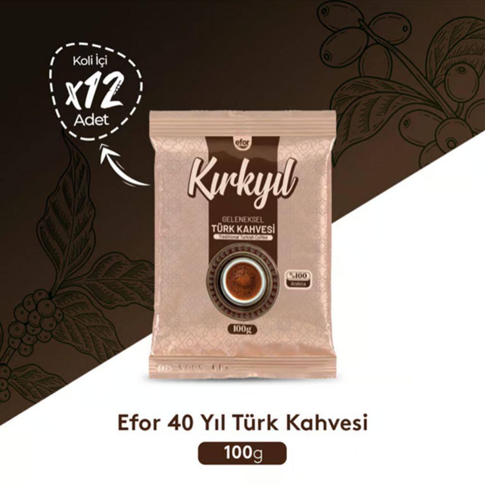 Efor Kırkyıl Türk Kahvesi 100 GR x 12 Adet