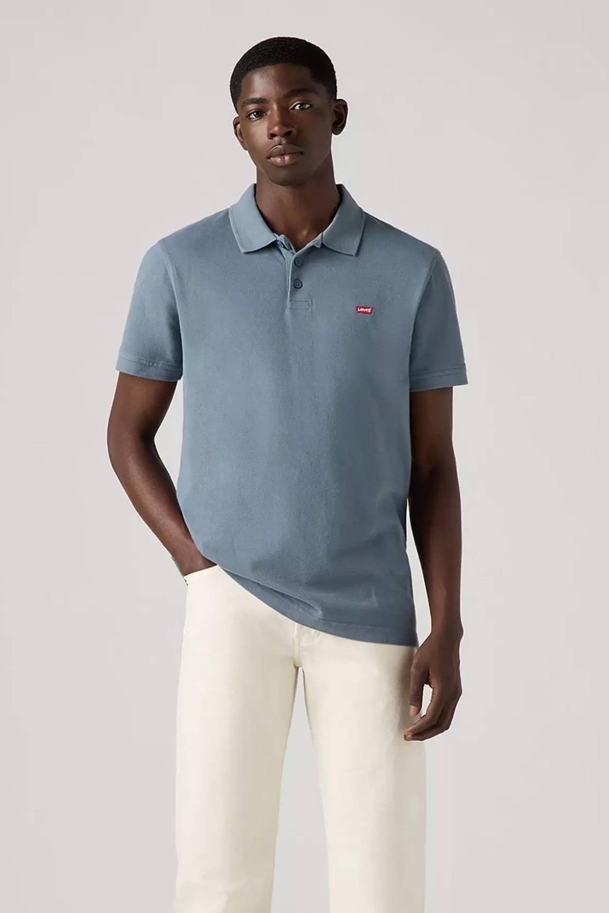 LEVIS HM POLO STEAM BLUE PIQUEMAVİ