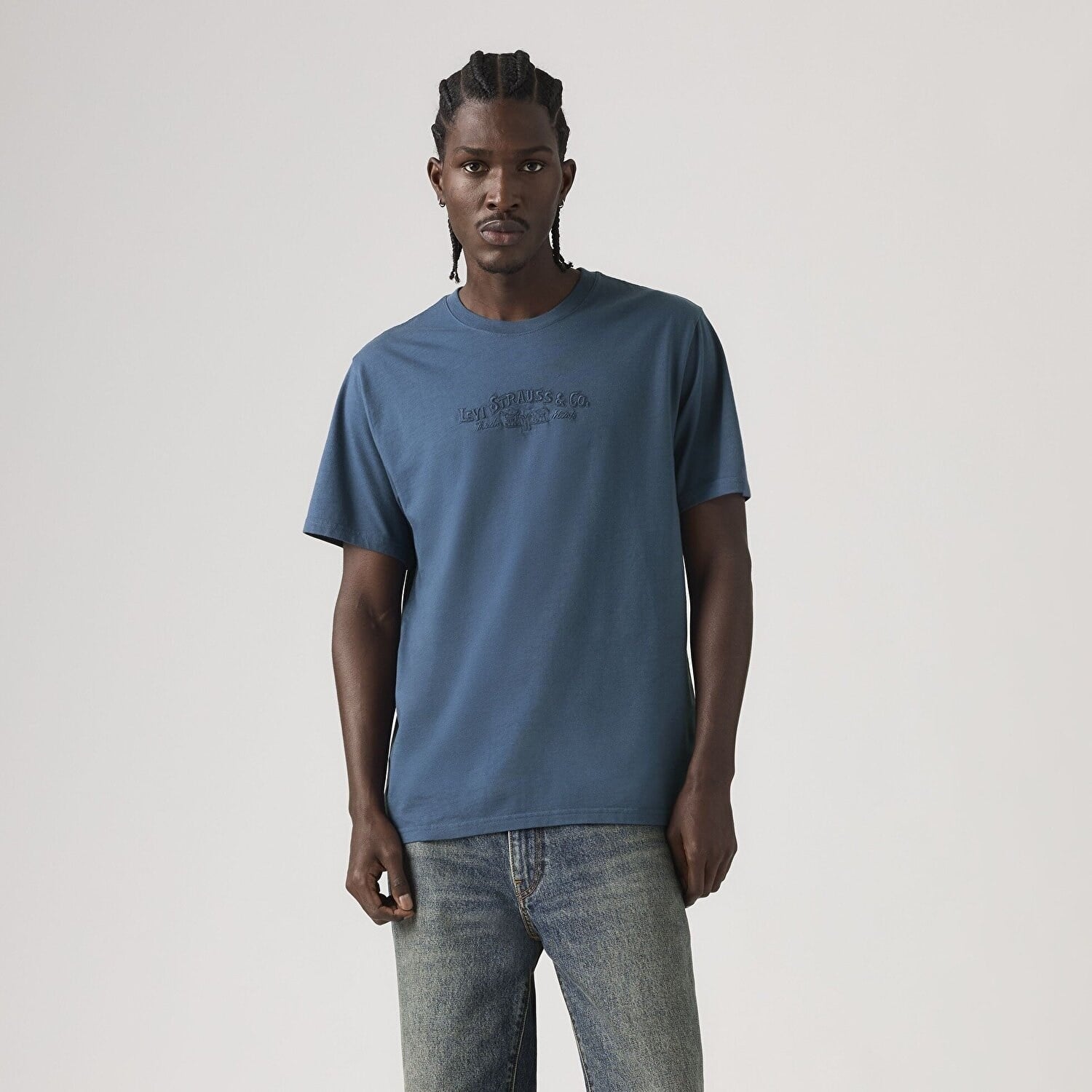 LSE_SS RELAXED FIT TEE SERIF LS;CO 2 ENSMAVİ