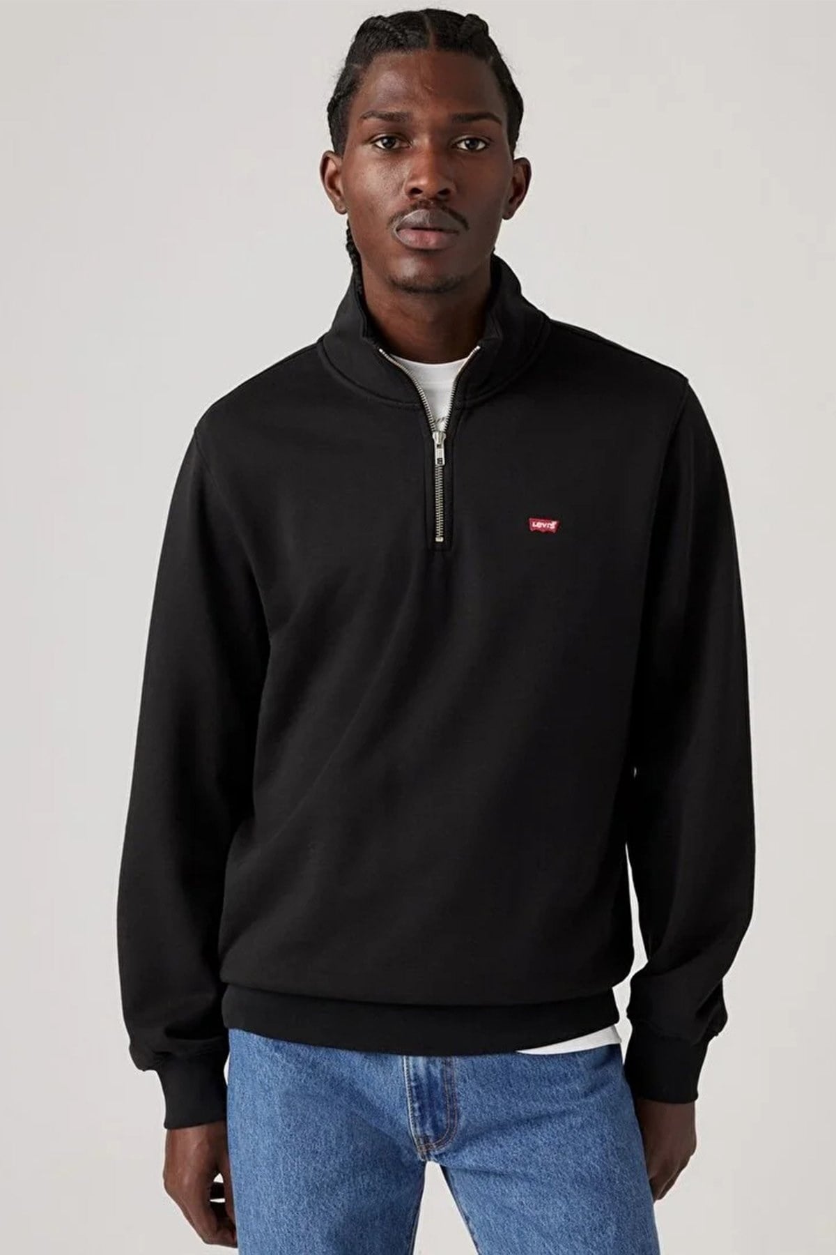 ORIGINAL HM 1/4 ZIP TR MINERAL BLACKSİYAH