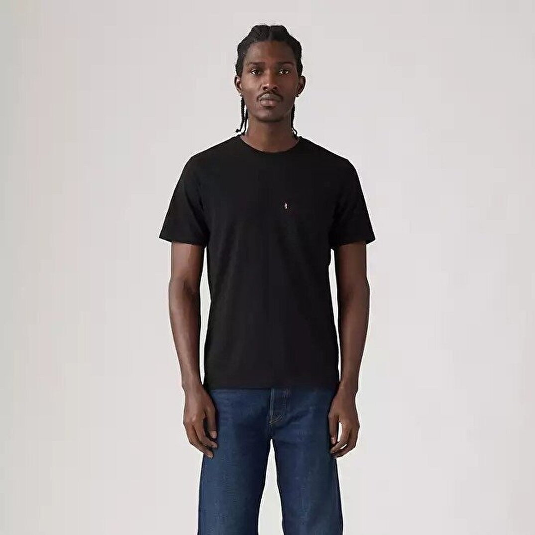THE HW POCKET TEE TR MINERAL BLACKSİYAH