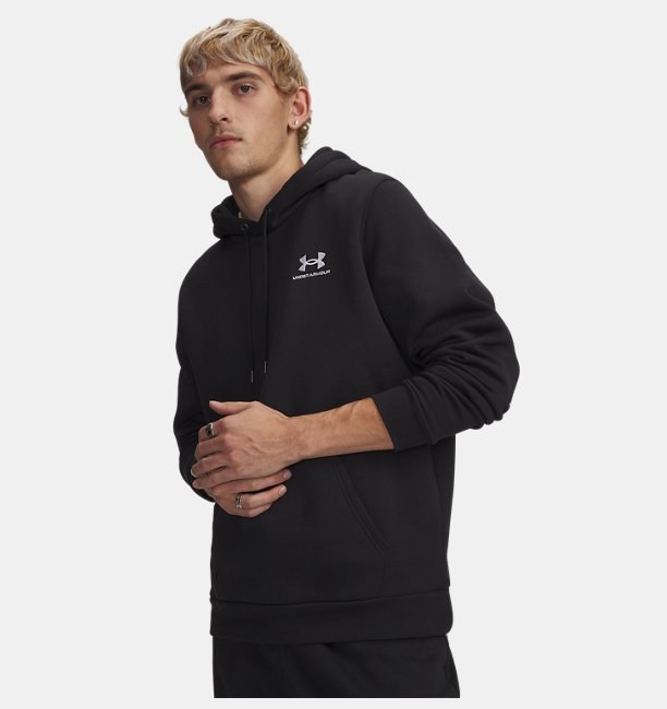 UA Essential Fleece HoodieSiyah