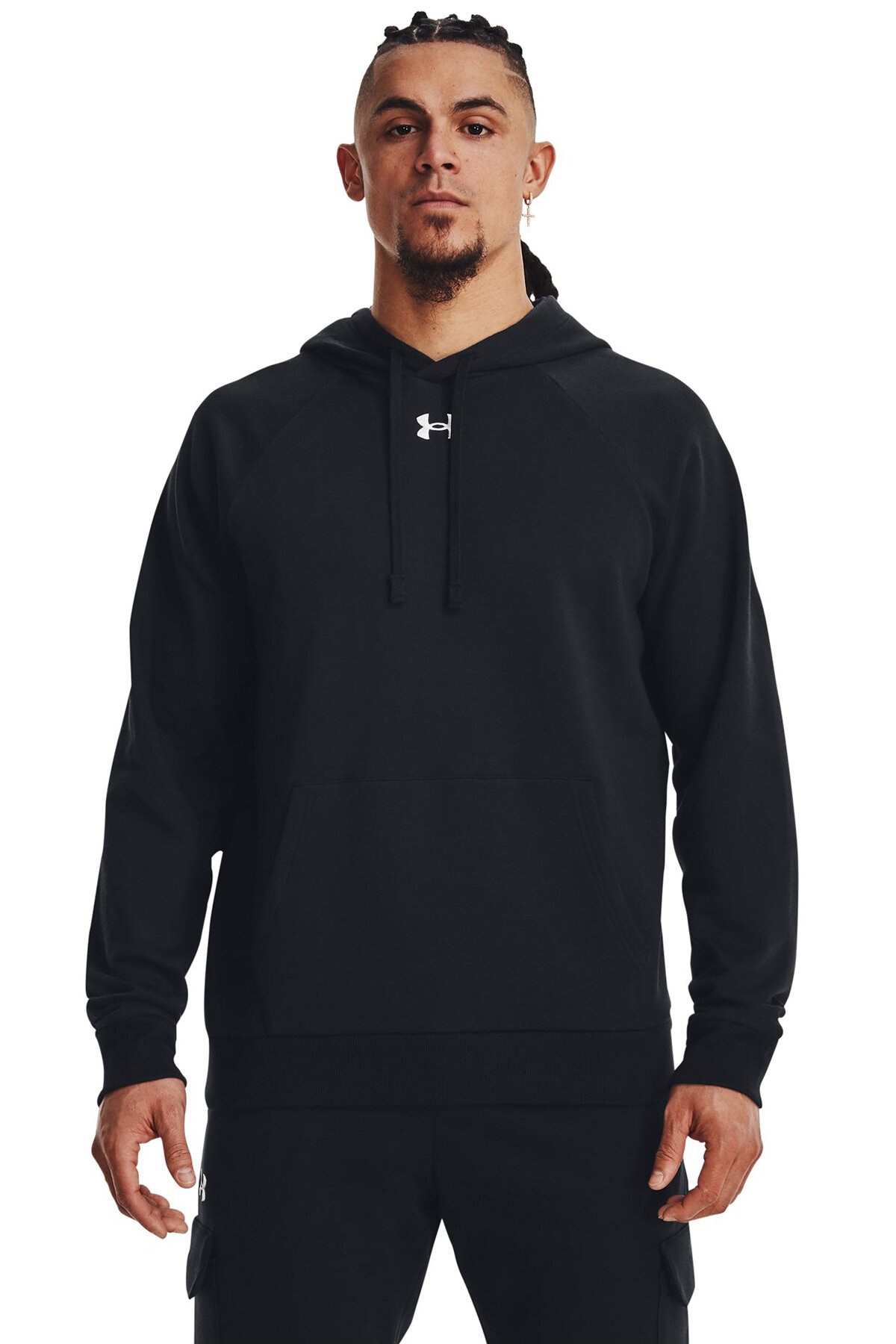 UA Rival Fleece HoodieSİYAH