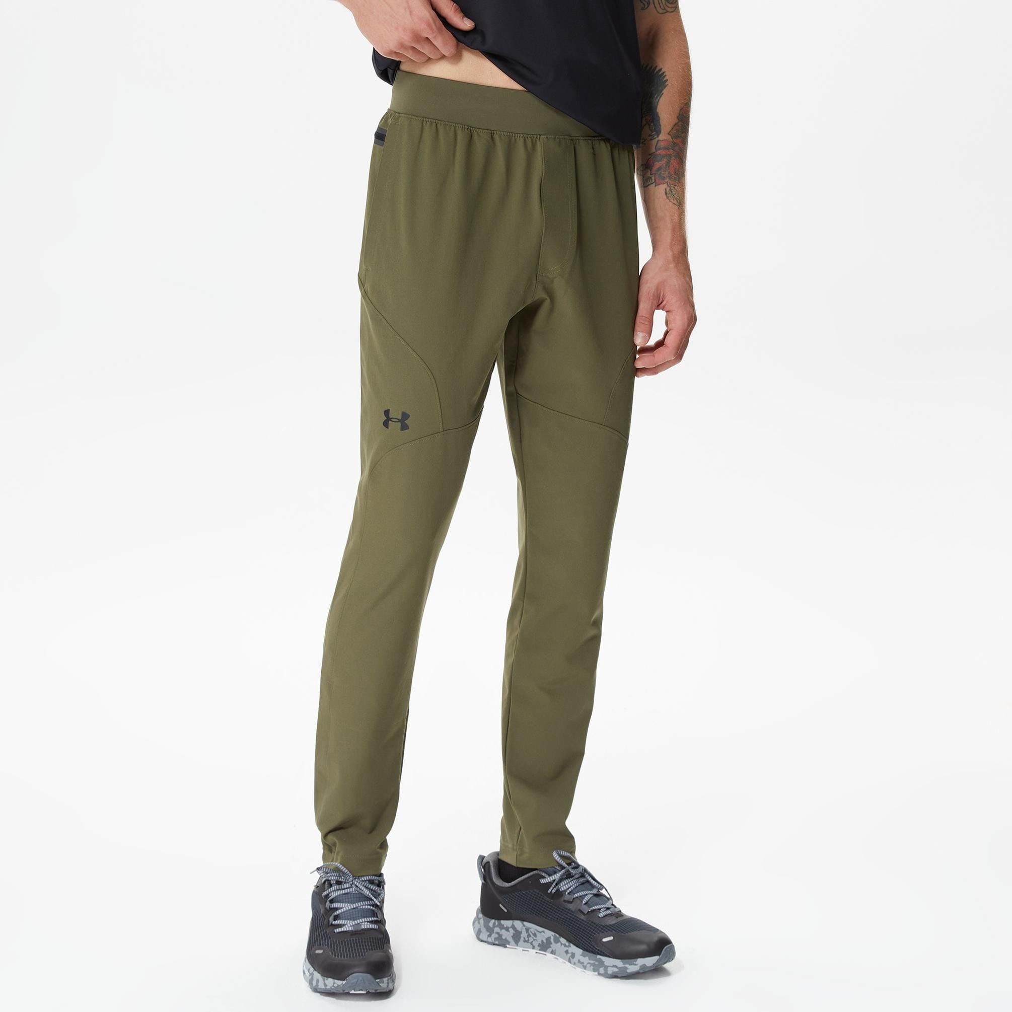 UA UNSTOPPABLE TAPERED PANTSYEŞİL