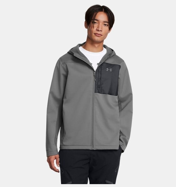UNDERT ARMAUR SHIELD HOODED JACKETGri