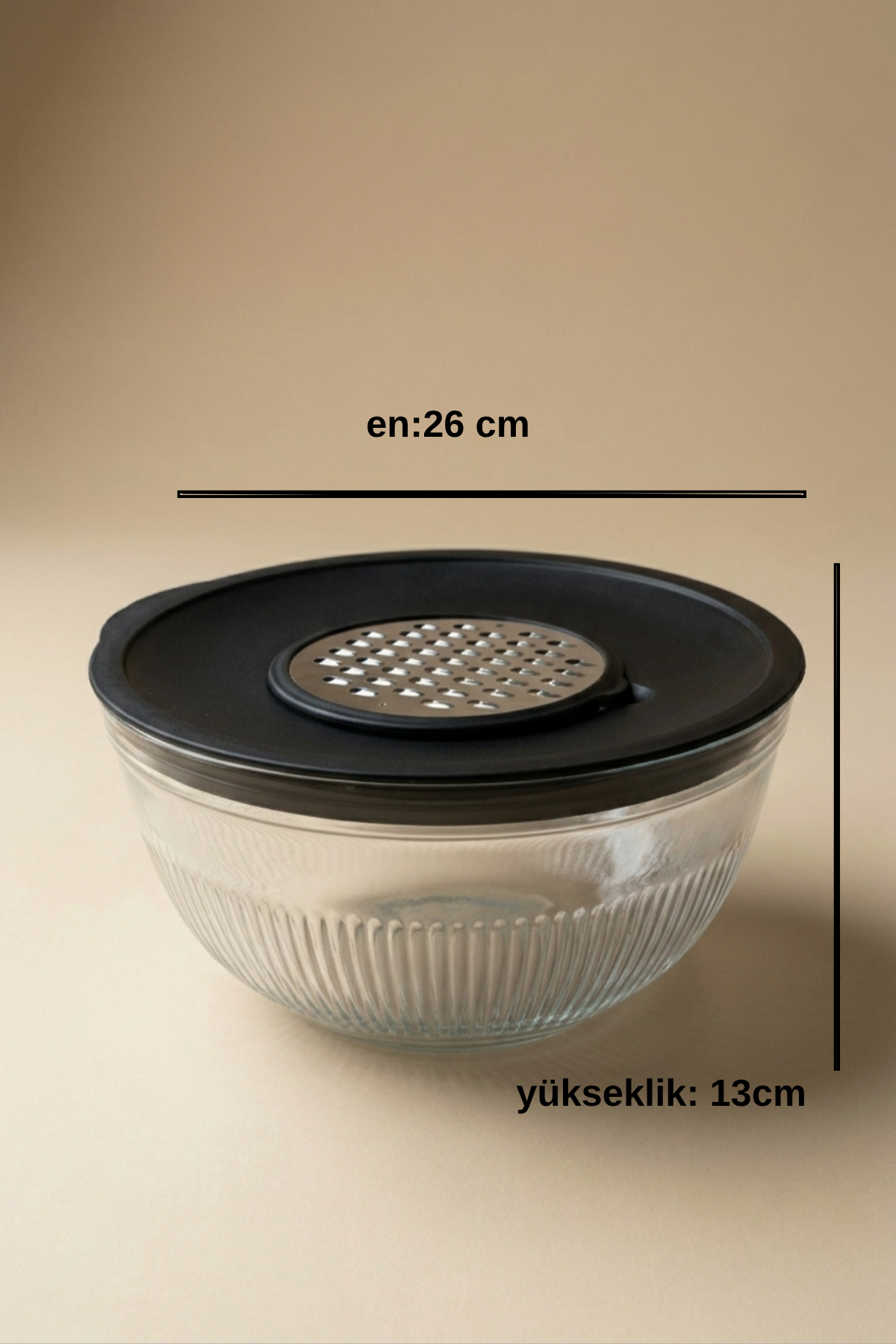 Çok Amaçlı Rende ve Mikser Cam Karıştırma Kabı 5000 ML