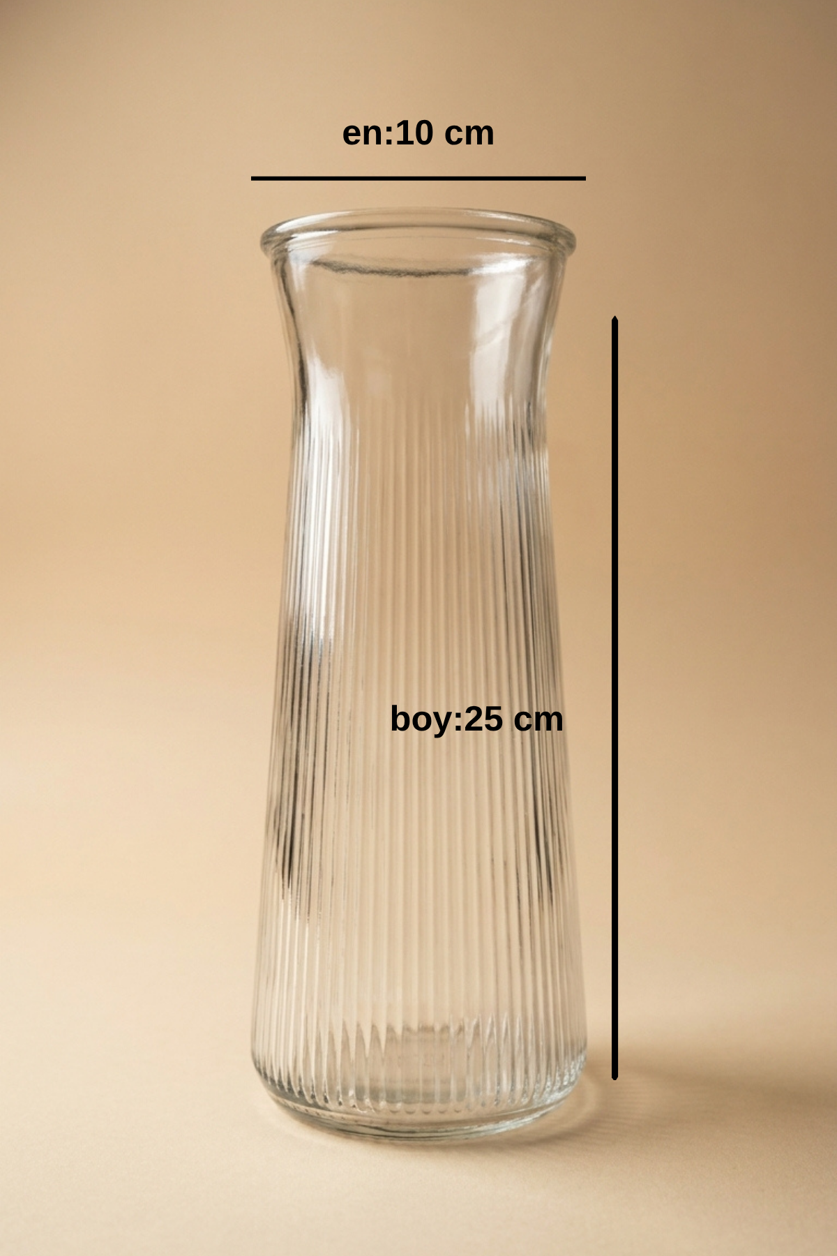 Dekoratif Cam Vazo 25 cm