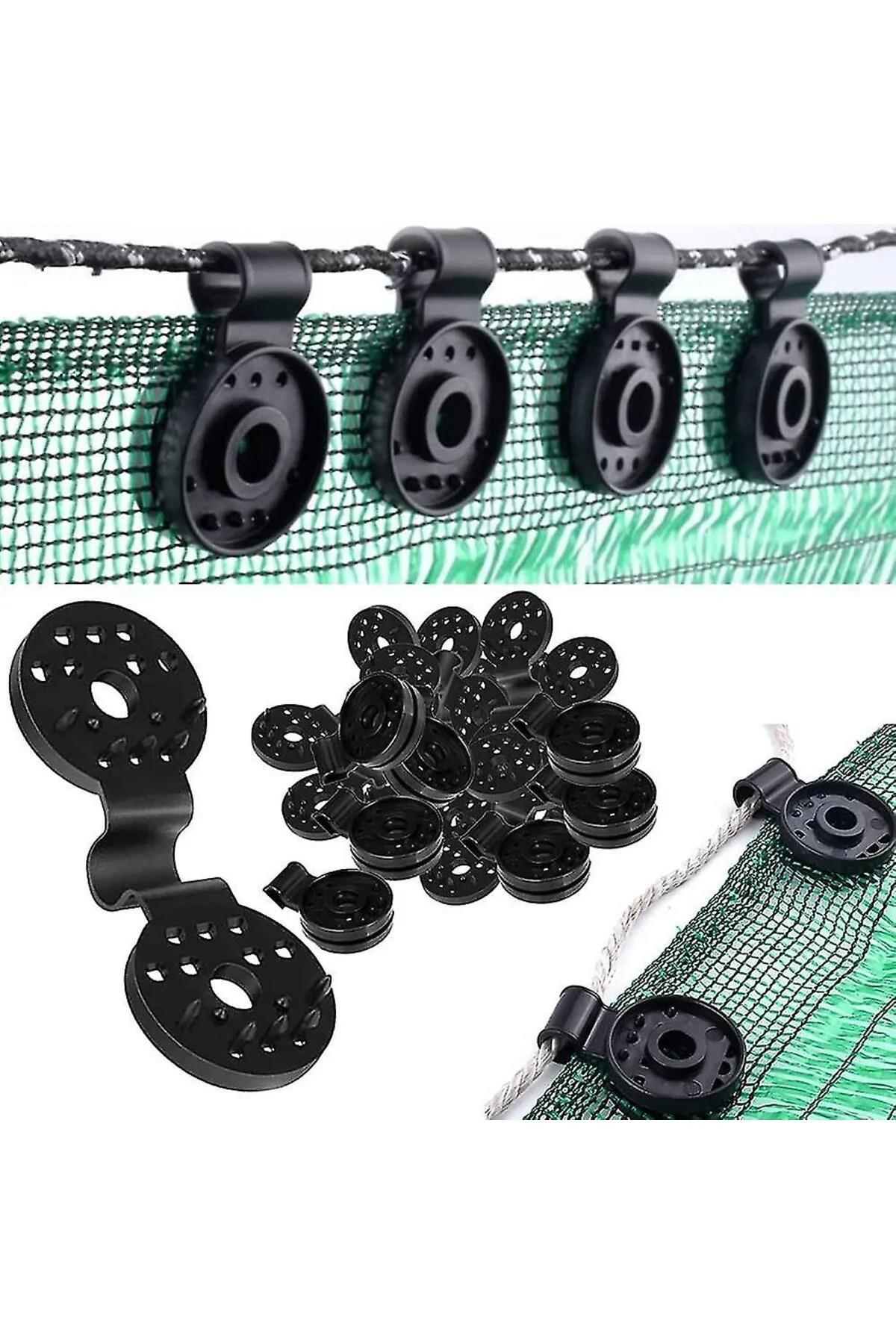 50 Adet - File, Branda, Güneşlik, Karavan Çadırı, Muşamba Klipsi - Sabitleme Kelepçesi