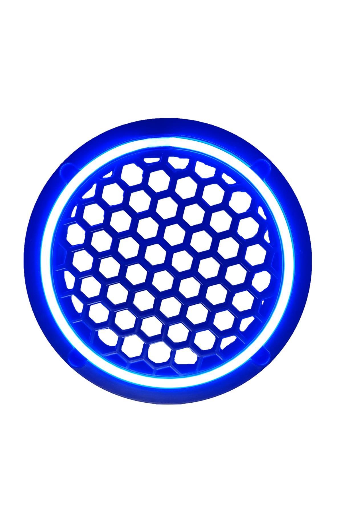 Neon Işıklı 16 cm Hoparlör ve Midrange Kapağı - 2 Adet - Mavi