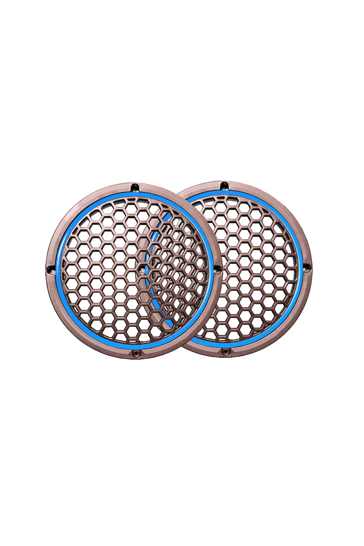 Neon Işıklı 20 cm Hoparlör ve Midrange Kapağı - 2 Adet - Mavi