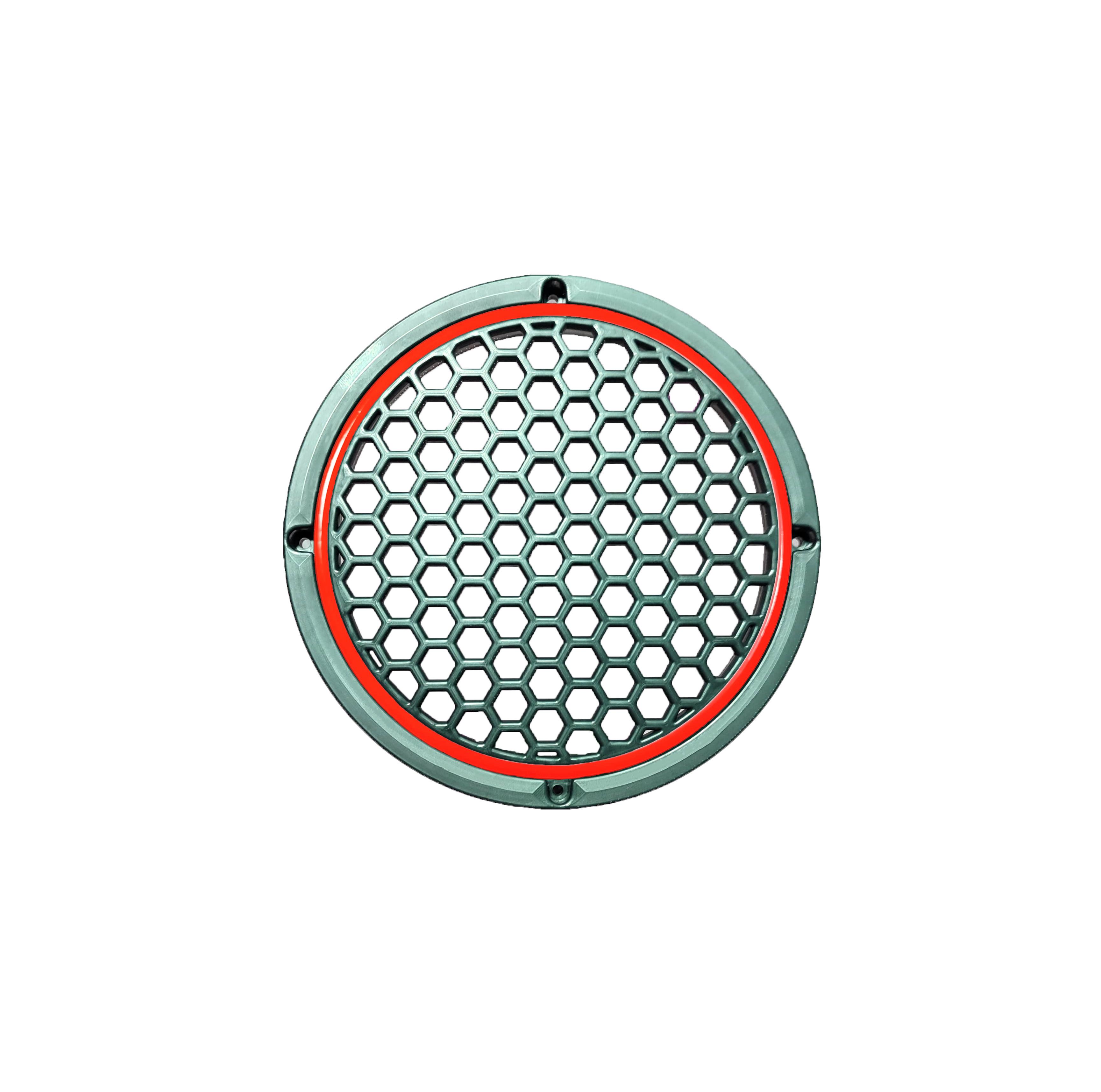 Neon Işıklı 20 cm Hoparlör ve Midrange Kapağı - 2 Adet - Kırmızı