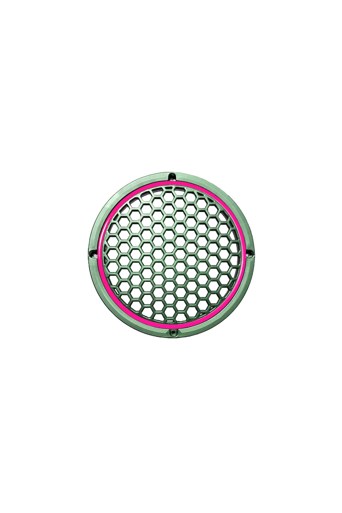 Neon Işıklı 20 cm Hoparlör ve Midrange Kapağı - 2 Adet - Pembe
