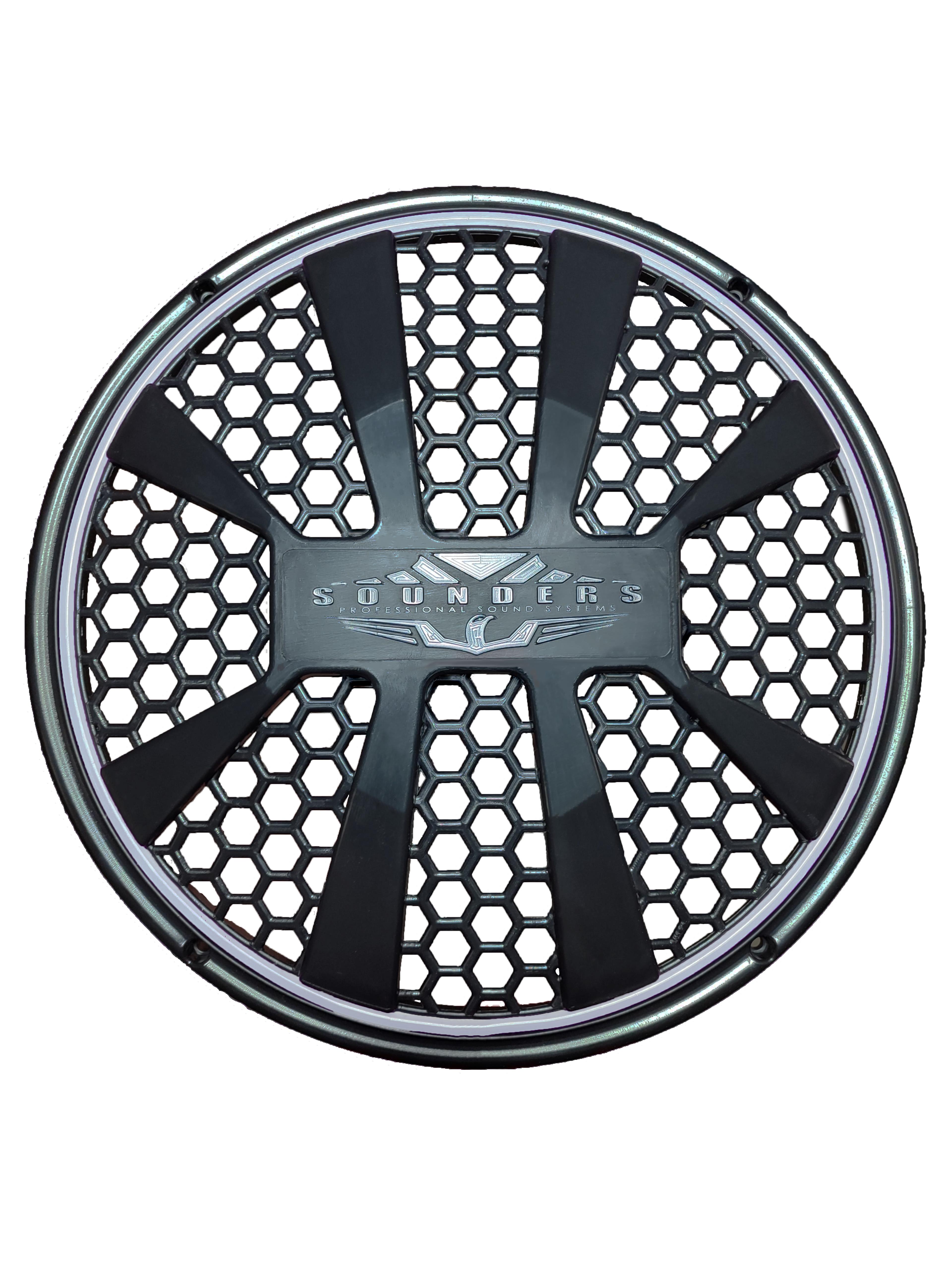 Neon Işıklı 30 cm Hoparlör Kapağı - 1 Adet - Amber