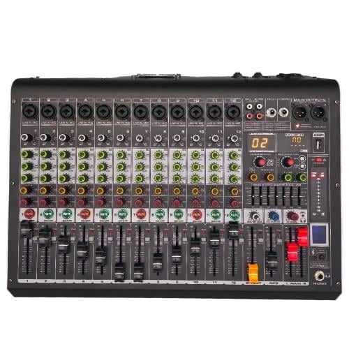 PM-12A800 - 12 kanal 16 DSP Effect Power Mixer - 12 Mono + 1 AUX Giriş - 2x400 WATT