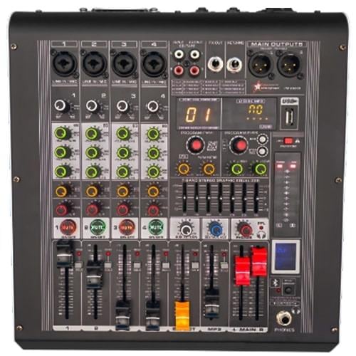 PM-4A800 - 4 kanal 16 DSP Effect Power Mixer - 4 Mono + 1 AUX Giriş - 2x400 WATT