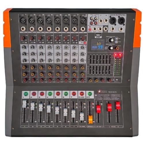 PM-8D1800FX - 8 kanal 99 DSP Effect Power Mixer - 8 Mono + 2 AUX Giriş - 2x900 WATT