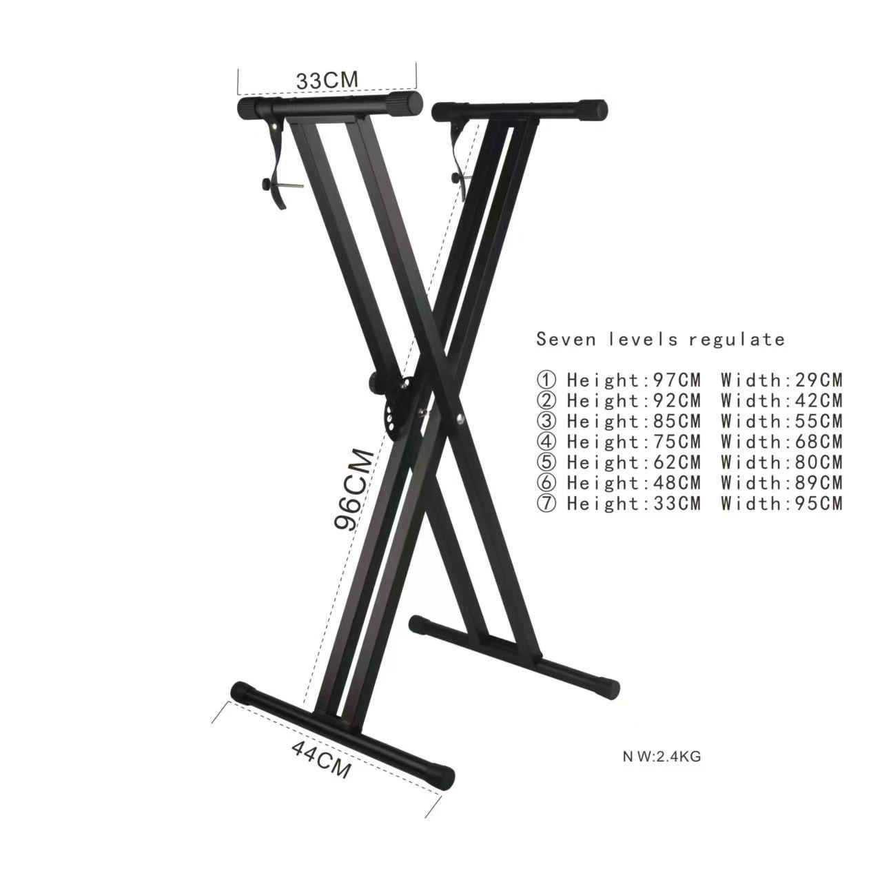 Profesyonel Org Klavye Standı - Kademeli Boy Ayarlı Org Sehpası