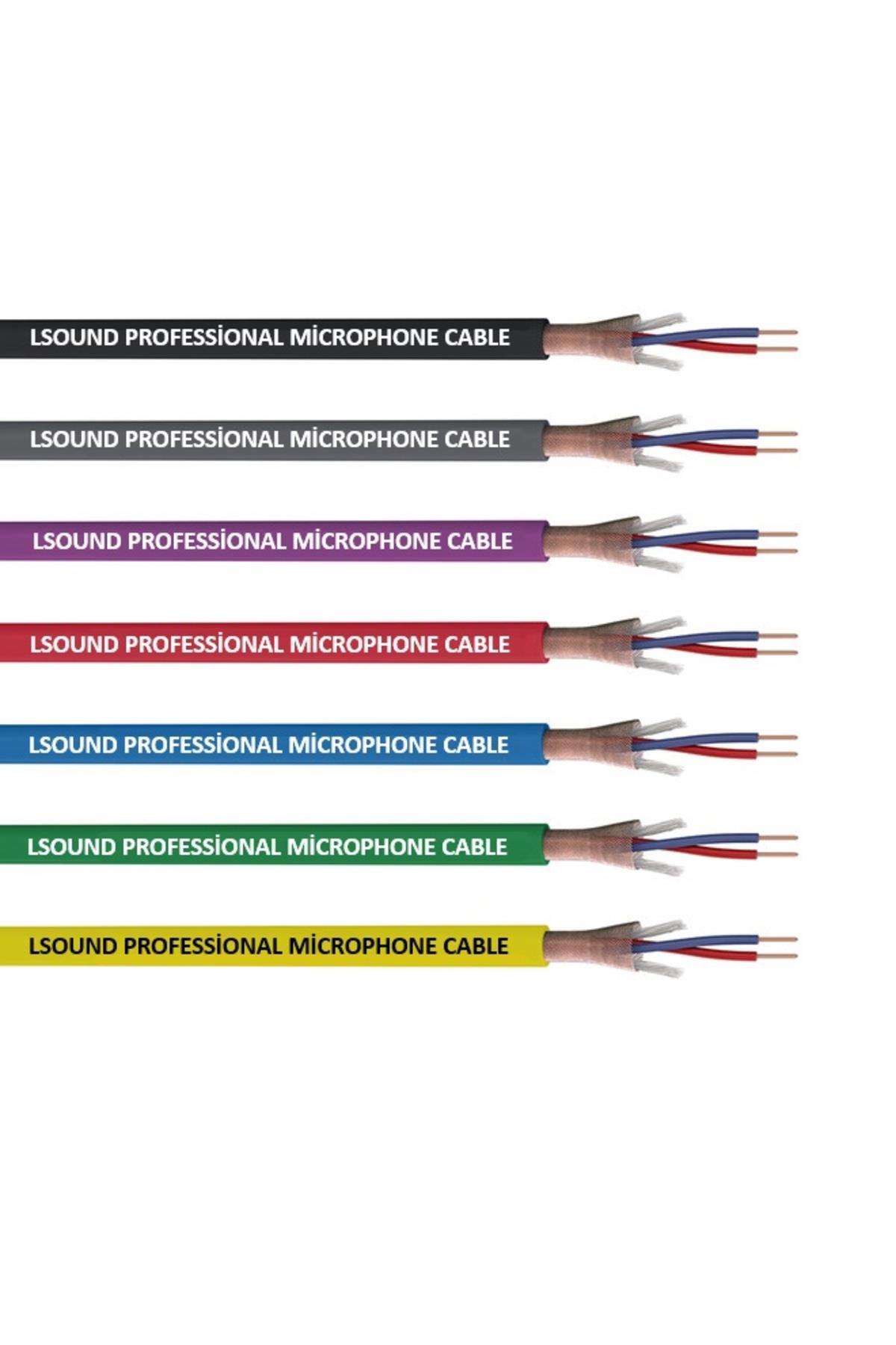 Profesyonel Stereo Mikrofon Kablosu 1 MT - İpli Ve Blendajlı - Siyah