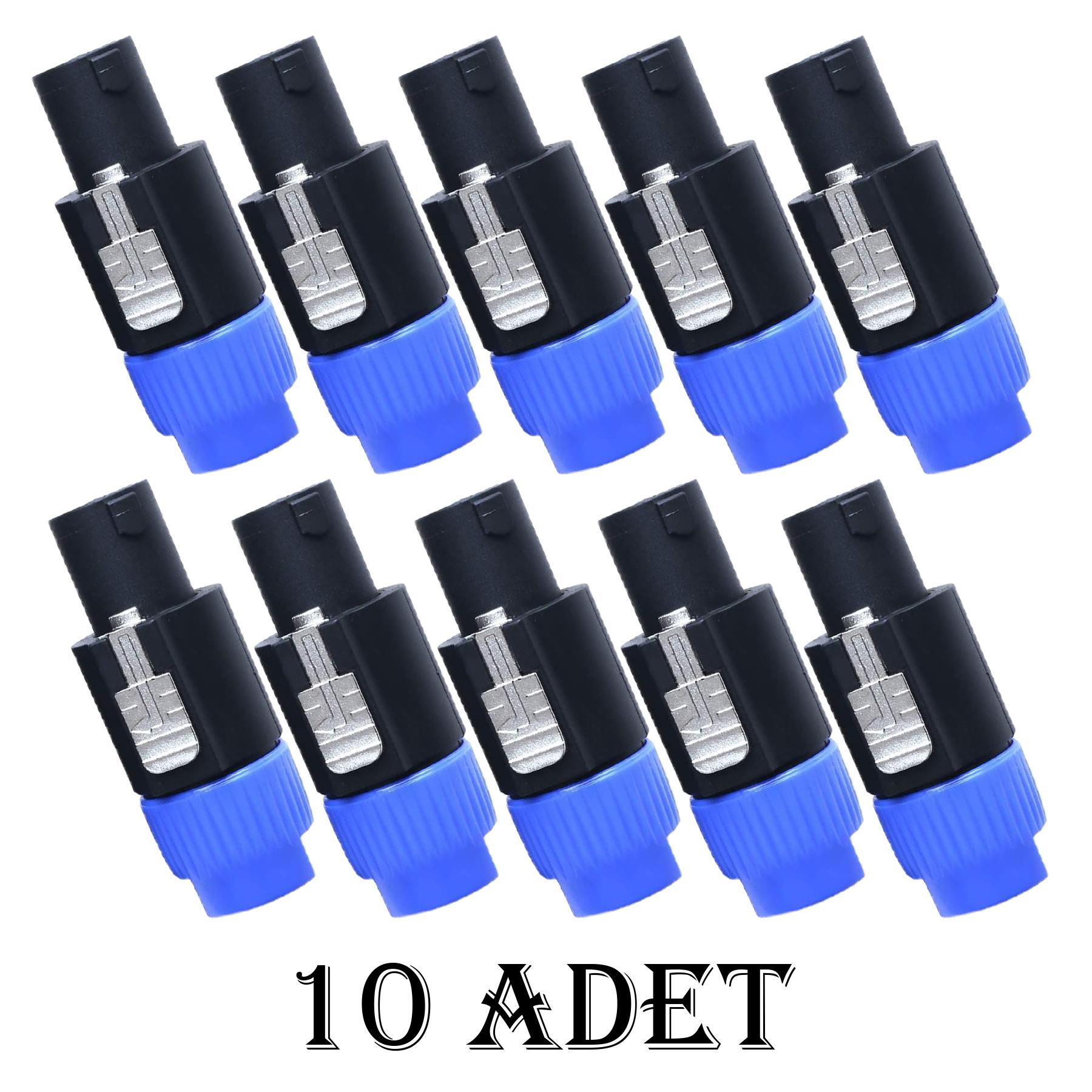 Spekon Erkek Fiş - 4 Pin Jak Konnektör - 10 ADET