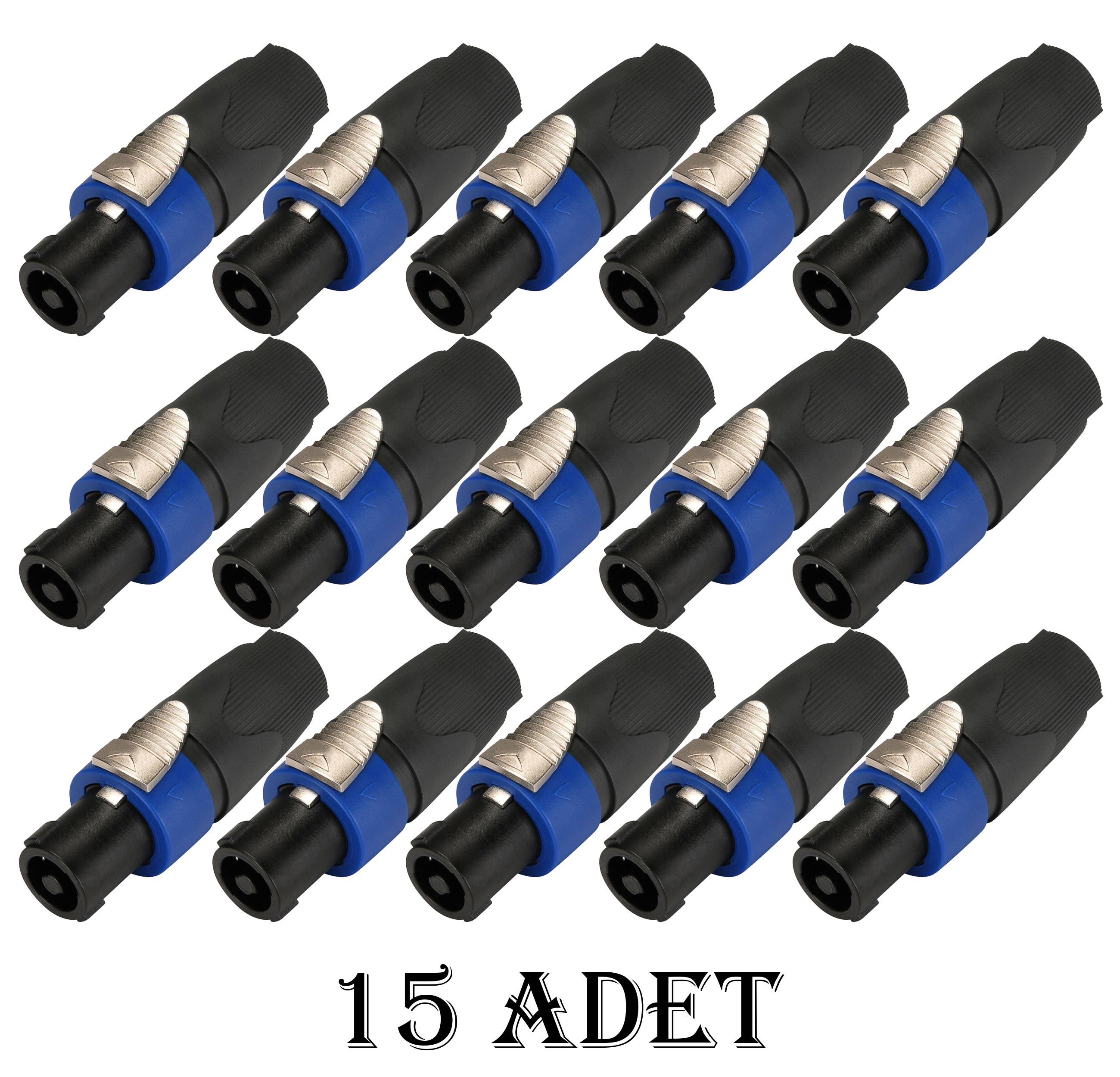 Spekon Erkek Fiş - 4 Pin Jak Konnektör Kaliteli - 15 ADET