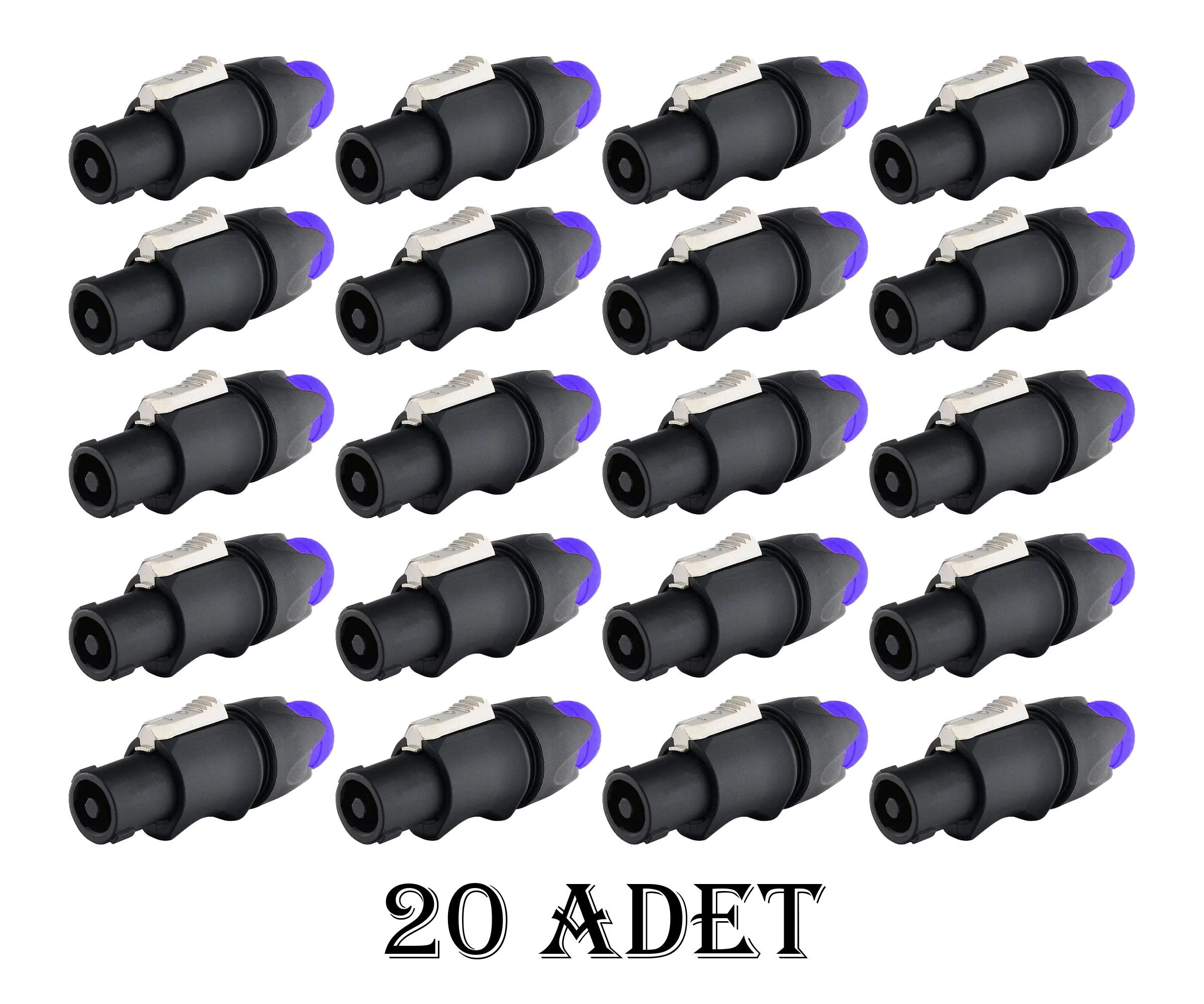 Spekon Erkek Fiş - 4 Pin Jak Konnektör Kaliteli Ve Ergonomik - 20 ADET