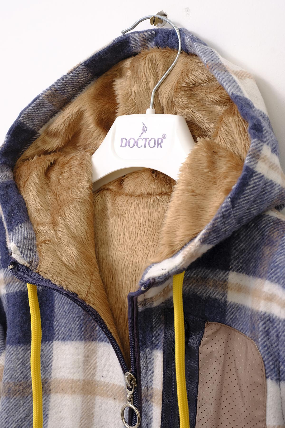 doctor junior erkek çocuk oduncu kanguru mont