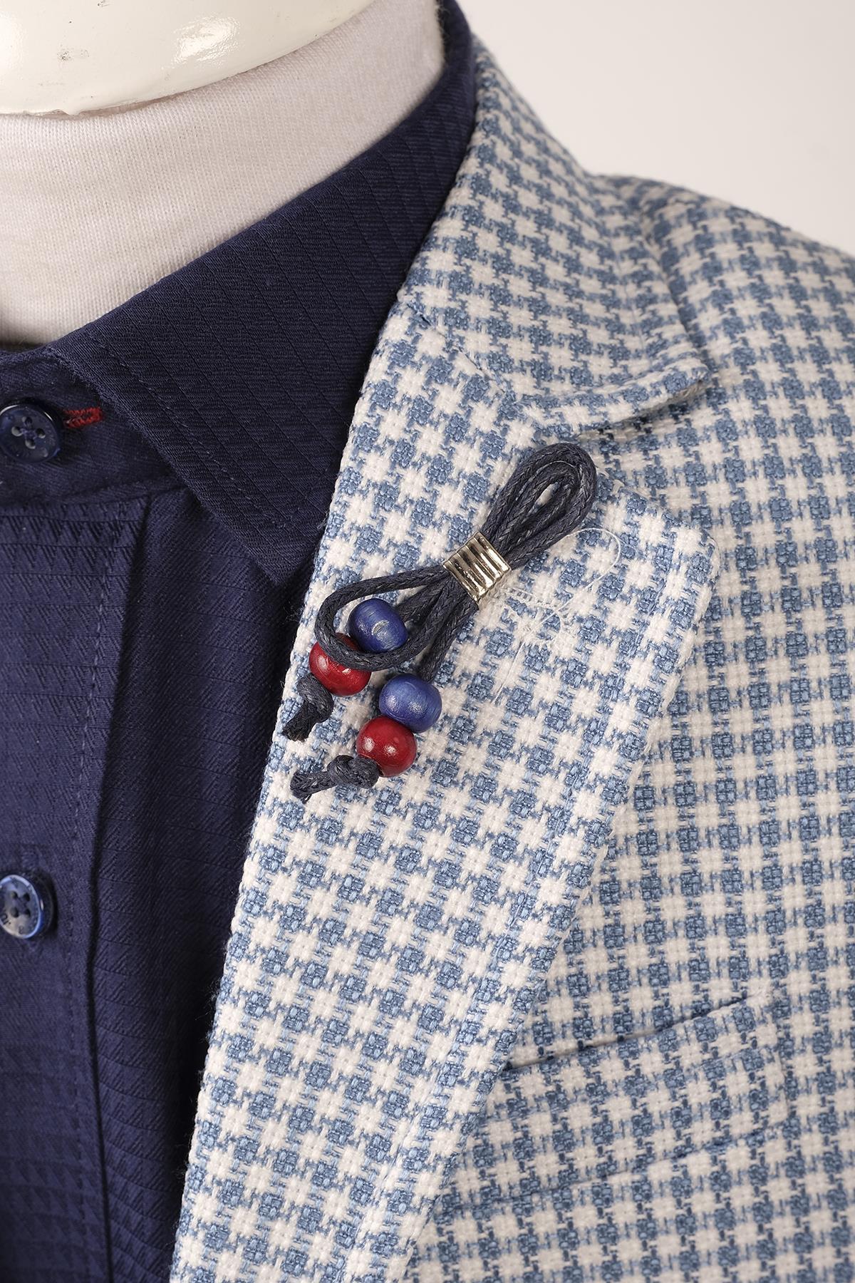 Doctor Junior Erkek Çocuk Slim Fit Tek Düğme Ceket