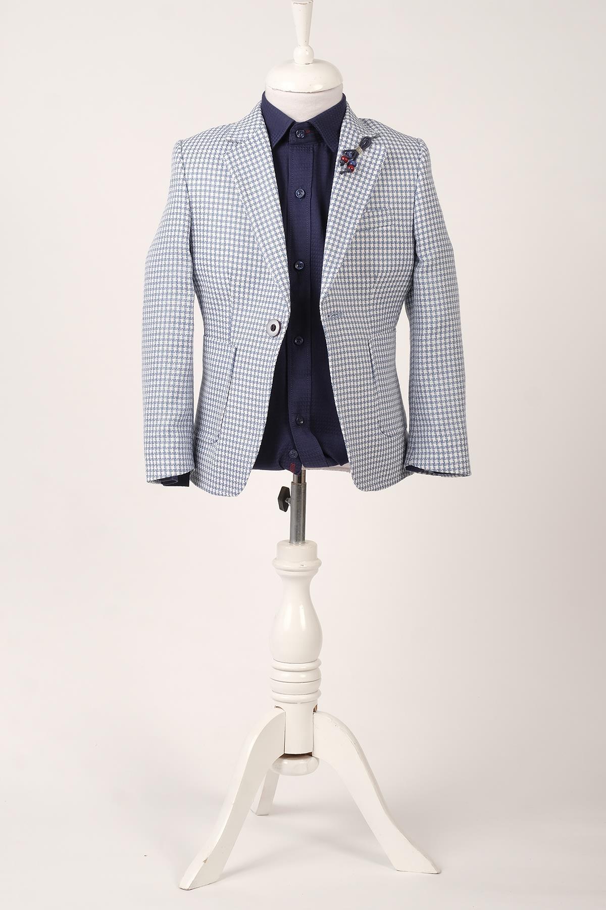 Doctor Junior Erkek Çocuk Slim Fit Tek Düğme Ceket