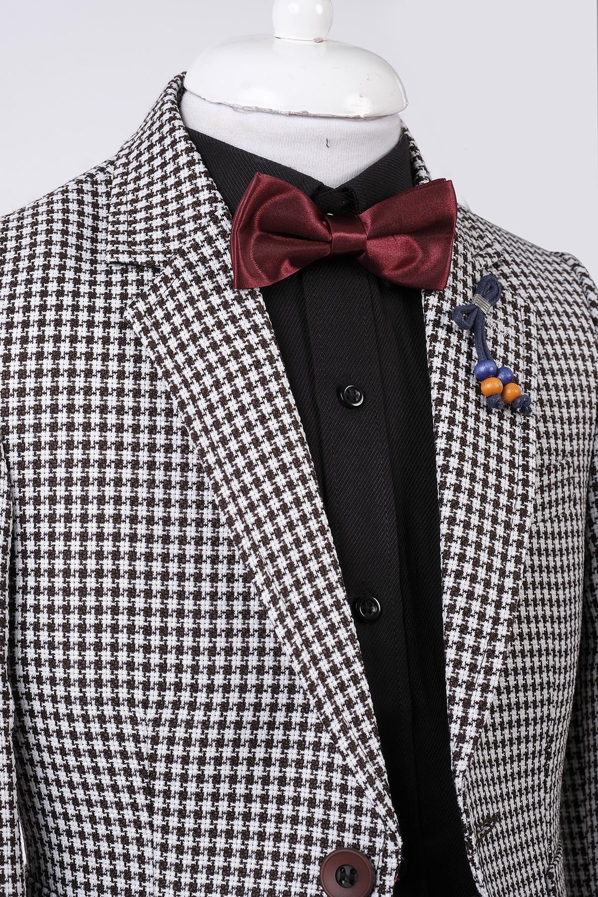Doctor Junior Erkek Çocuk Slim Fit Tek Düğme Ceket