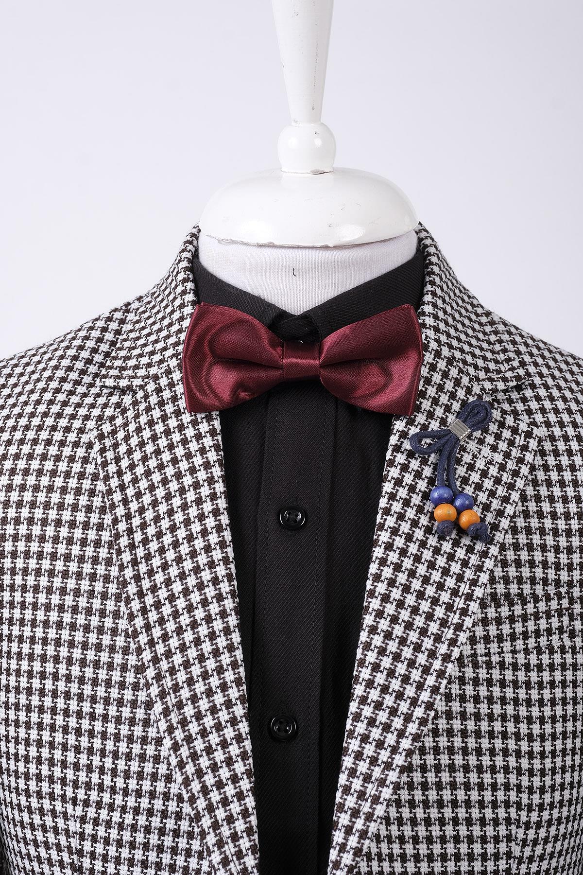 Doctor Junior Erkek Çocuk Slim Fit Tek Düğme Ceket