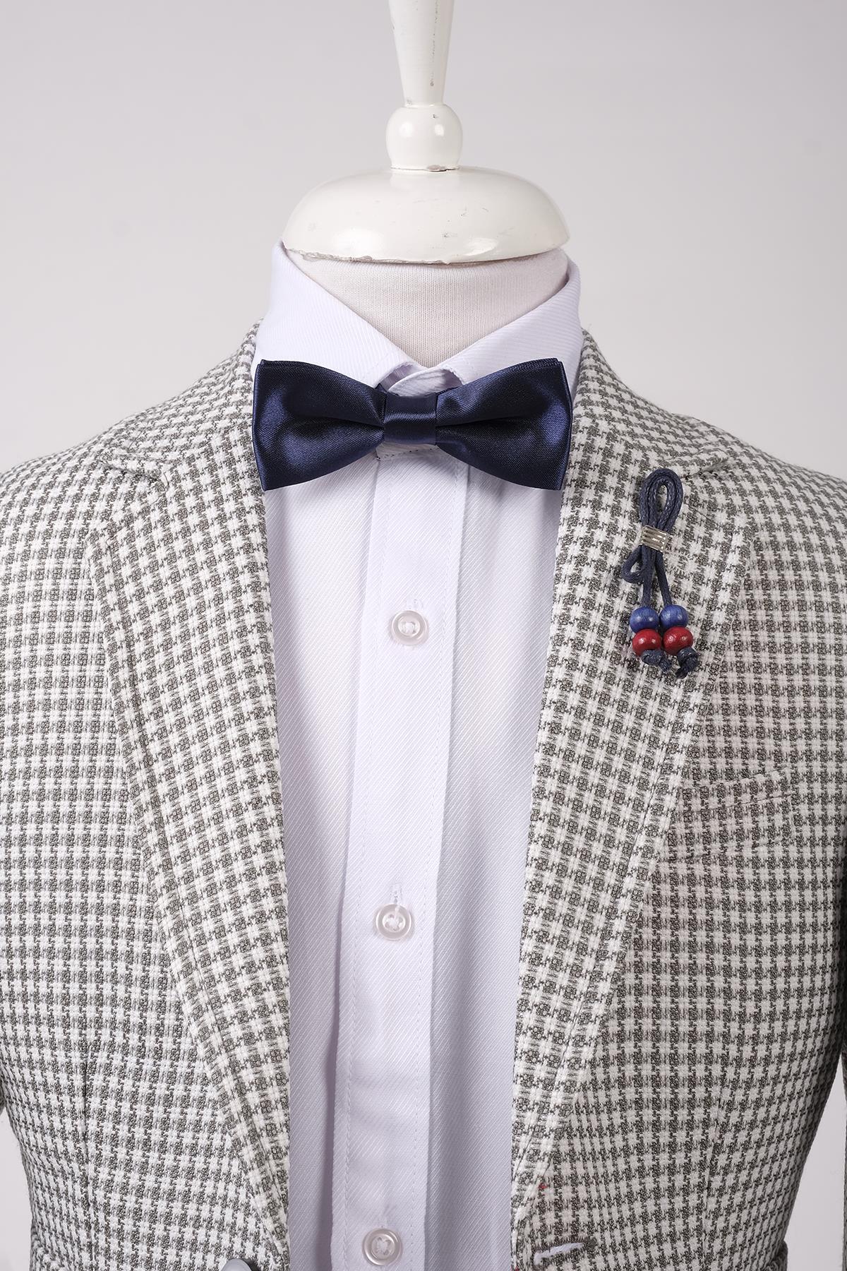 Doctor Junior Erkek Çocuk Slim Fit Tek Düğme Ceket