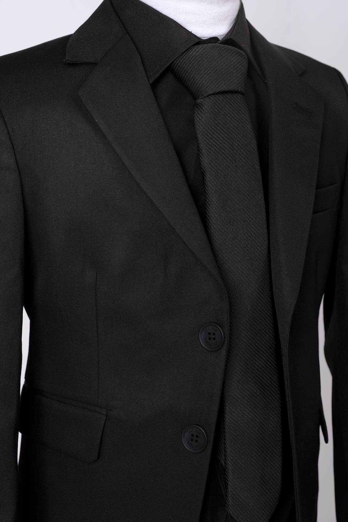 Doctor Junior Gabardin Slim Fit Erkek Çocuk Takım Elbise