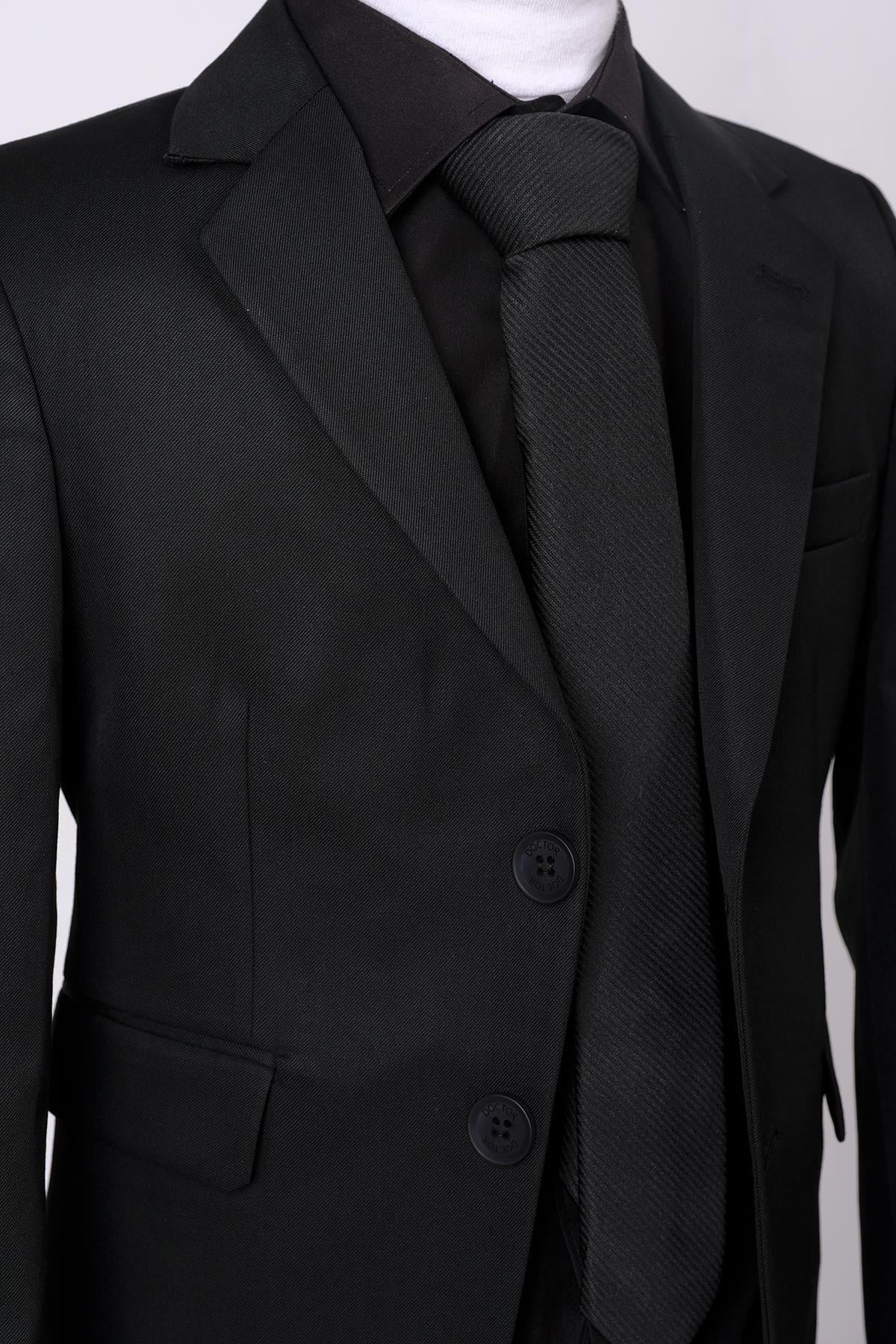 Doctor Junior Gabardin Slim Fit Erkek Çocuk Takım Elbise