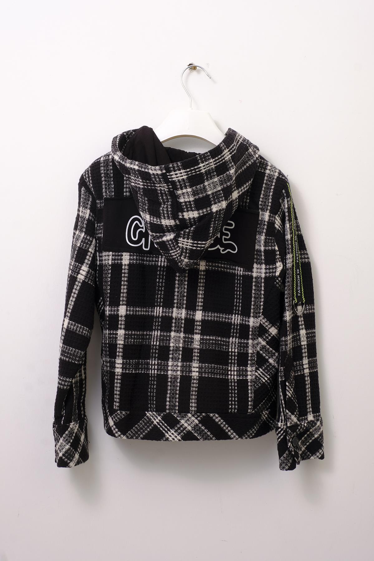 doctor junior kapüşonlu erkek çocuk oduncu sweatshirt