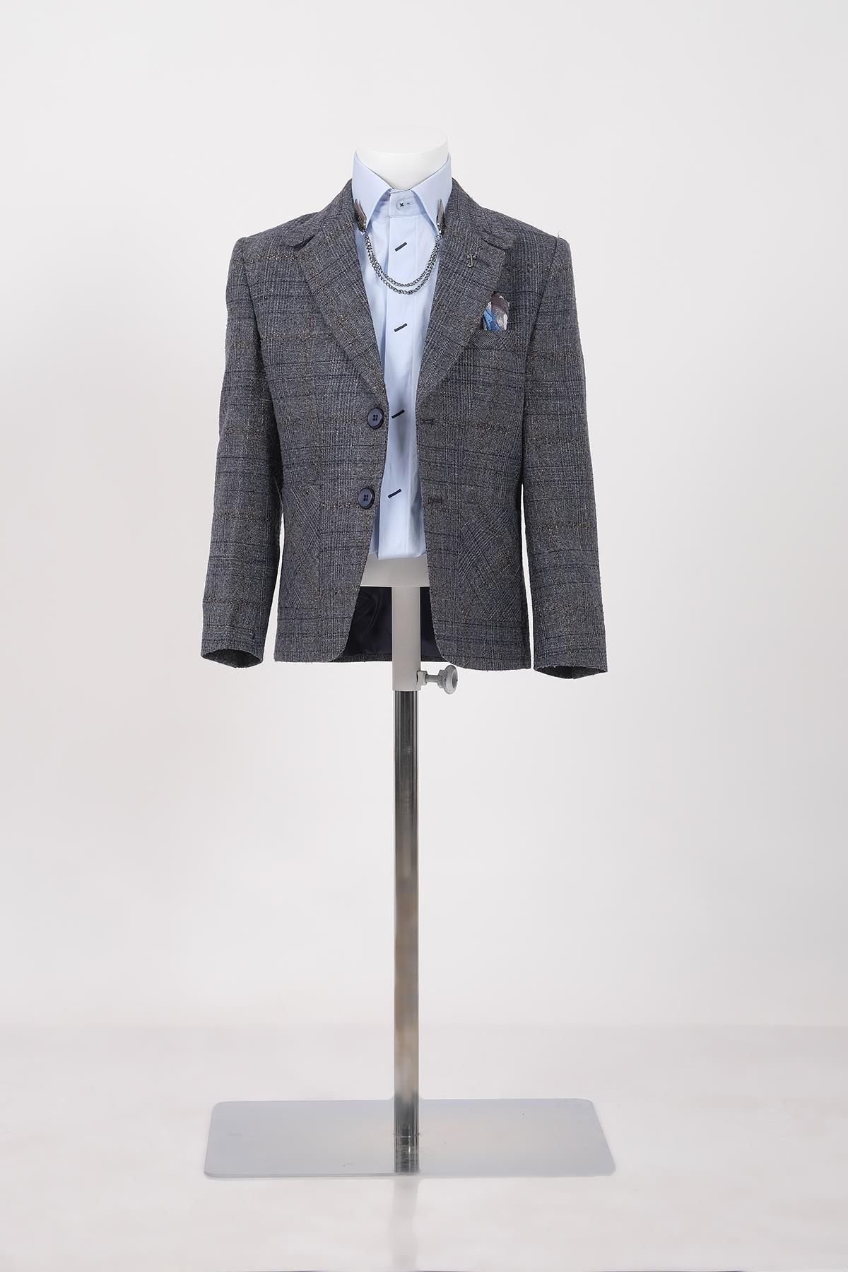 doctor junior slim fit erkek çocuk ceket