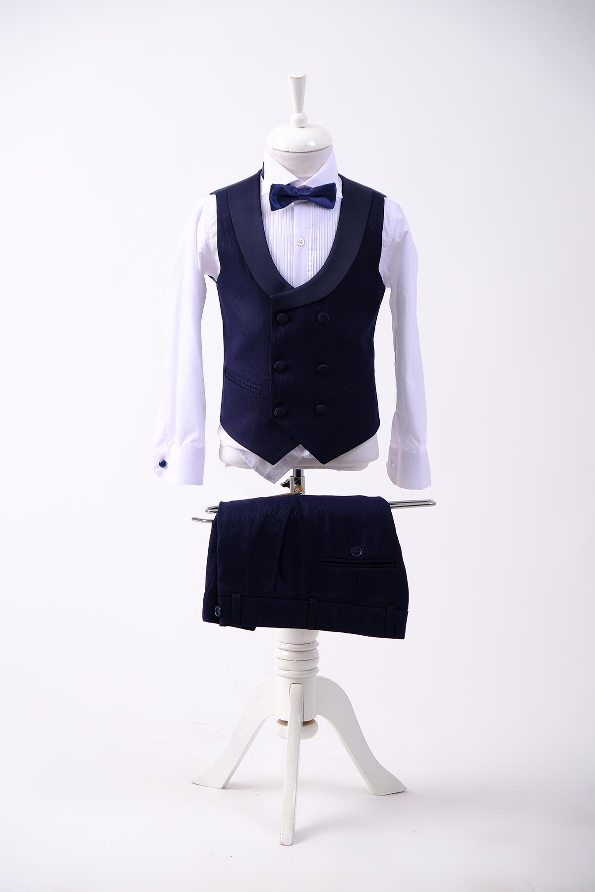 Doctor Junior Slim Fit Erkek Çocuk Smokin Takım Elbise
