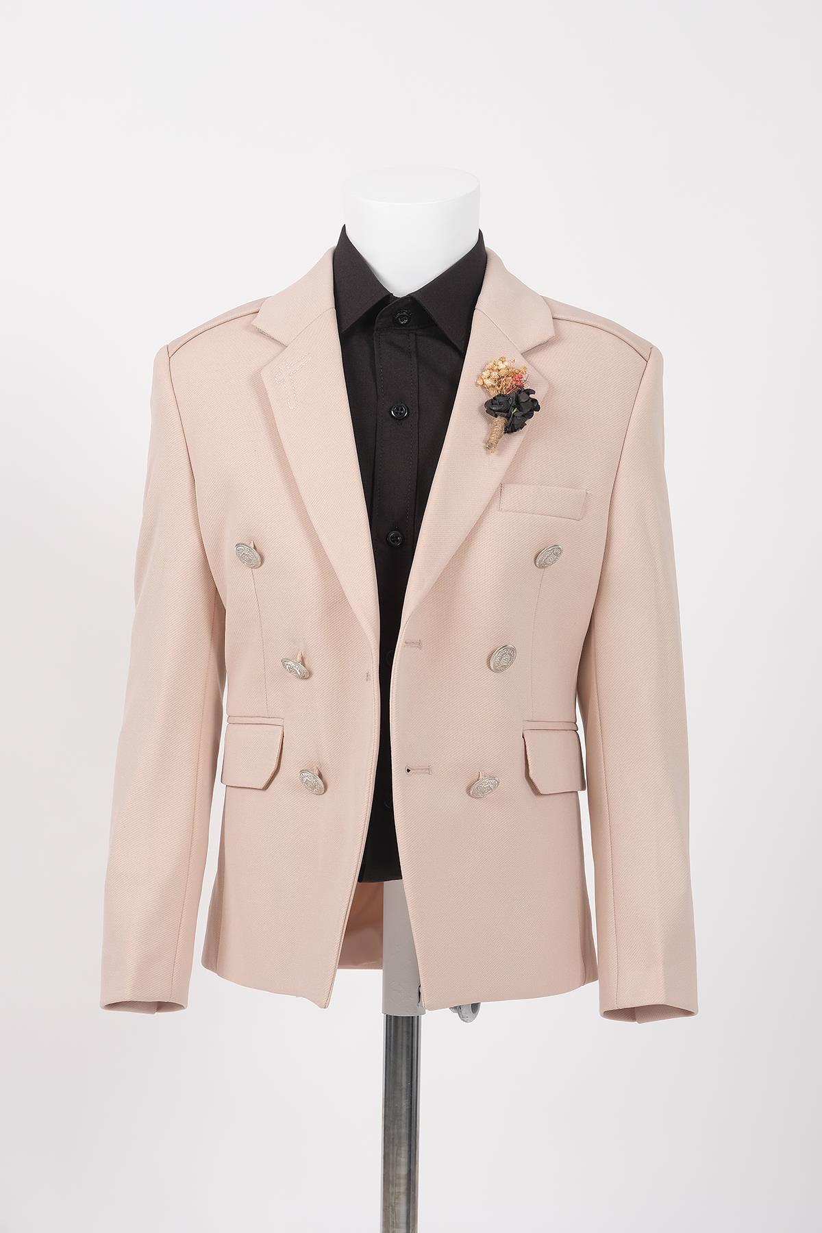 Doctor Junior Slim Fit Kruvaze Erkek Çocuk Ceket_mnvs01423
