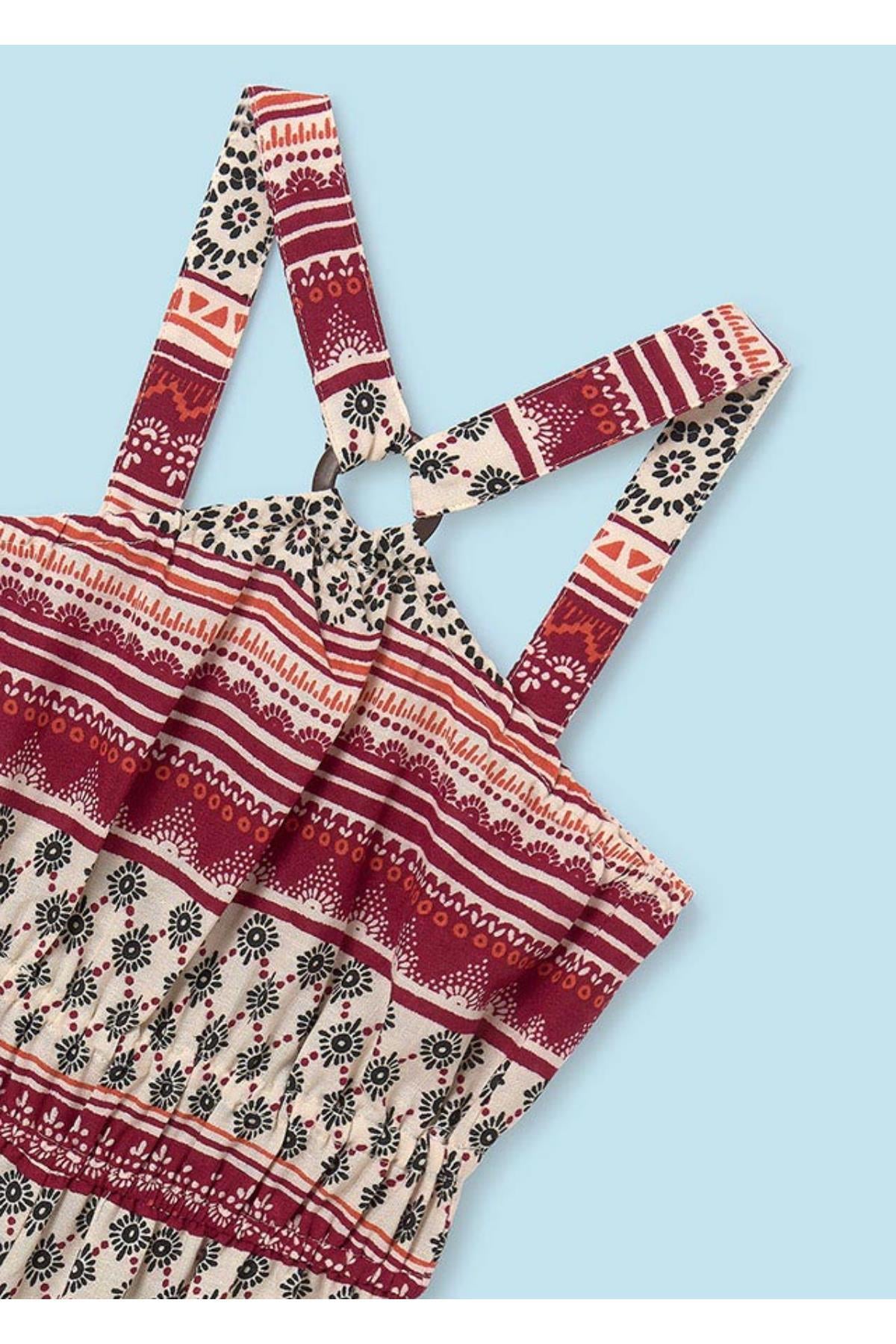 Mayoral Baskılı Kız Çocuk Kısa Tulum