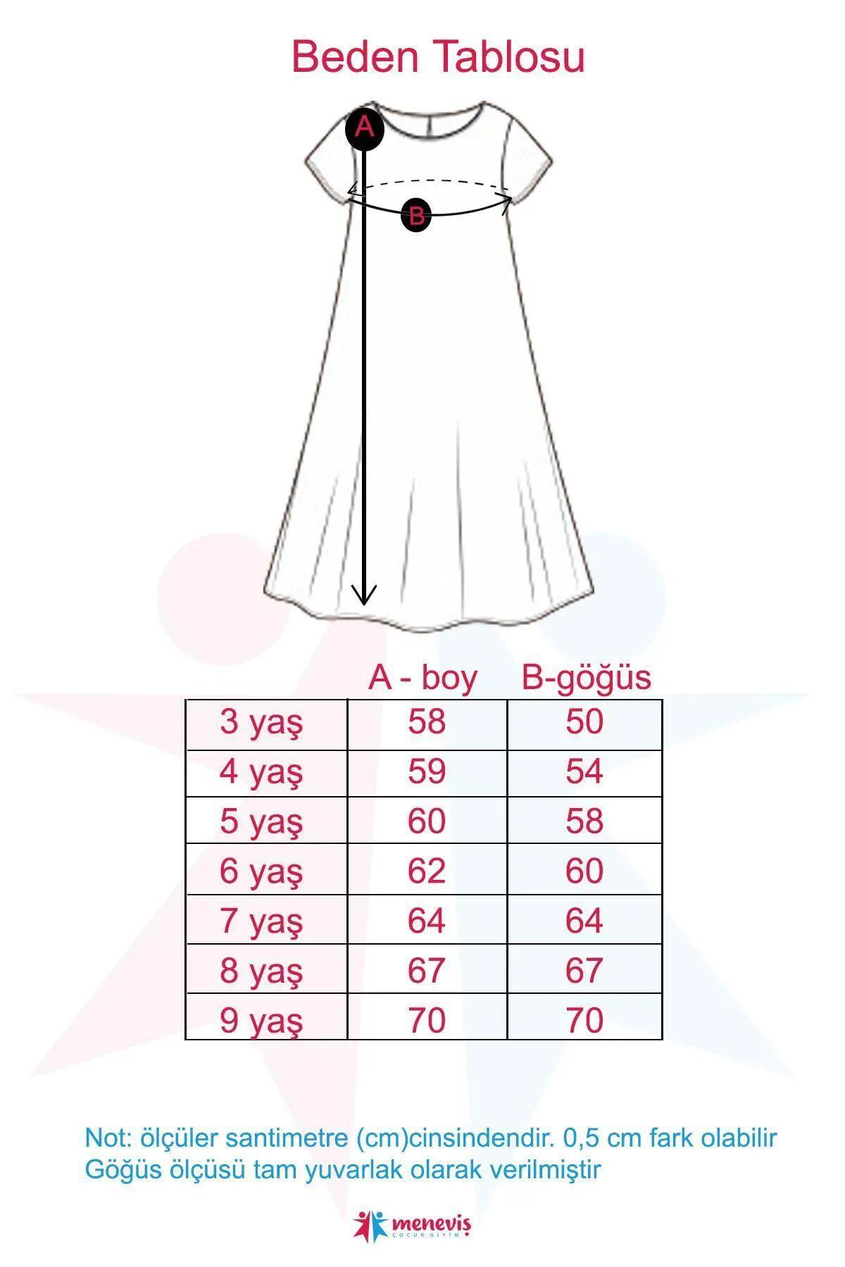 Mayoral Fiyonk Baskılı Kız Çocuk Elbise_mnvs3945